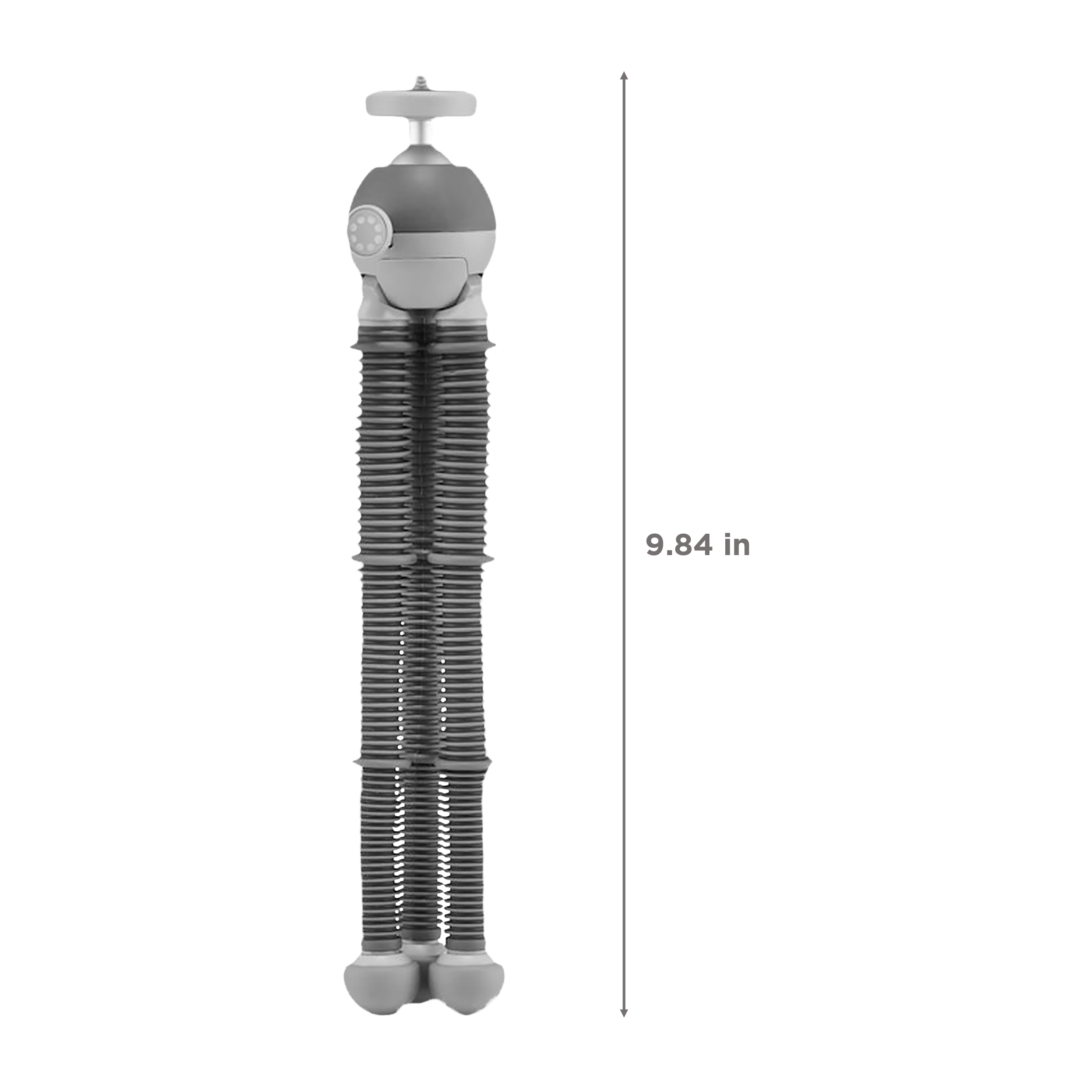JOBY PodZilla 25cm Adjustable Tripod for Mobile and Camera (360 Degree GripTight, Grey)_3