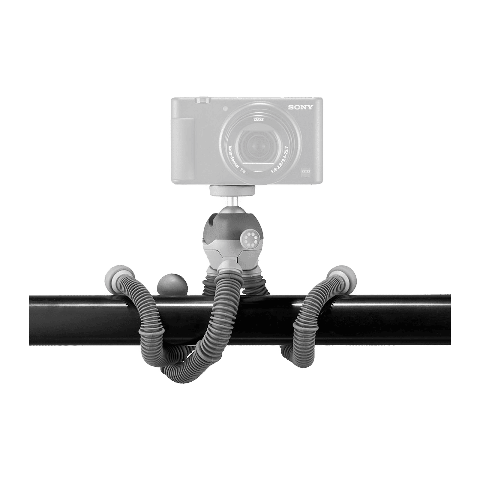 JOBY PodZilla 25cm Adjustable Tripod for Mobile and Camera (360 Degree GripTight, Grey)_6