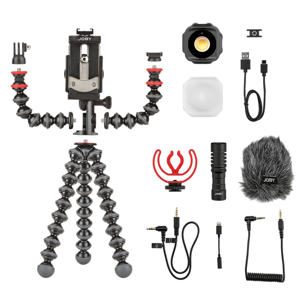 JOBY GorillaPod 33cm Adjustable Tripod for Mobile and Camera with Mic (Flexible Legs, Black)_4