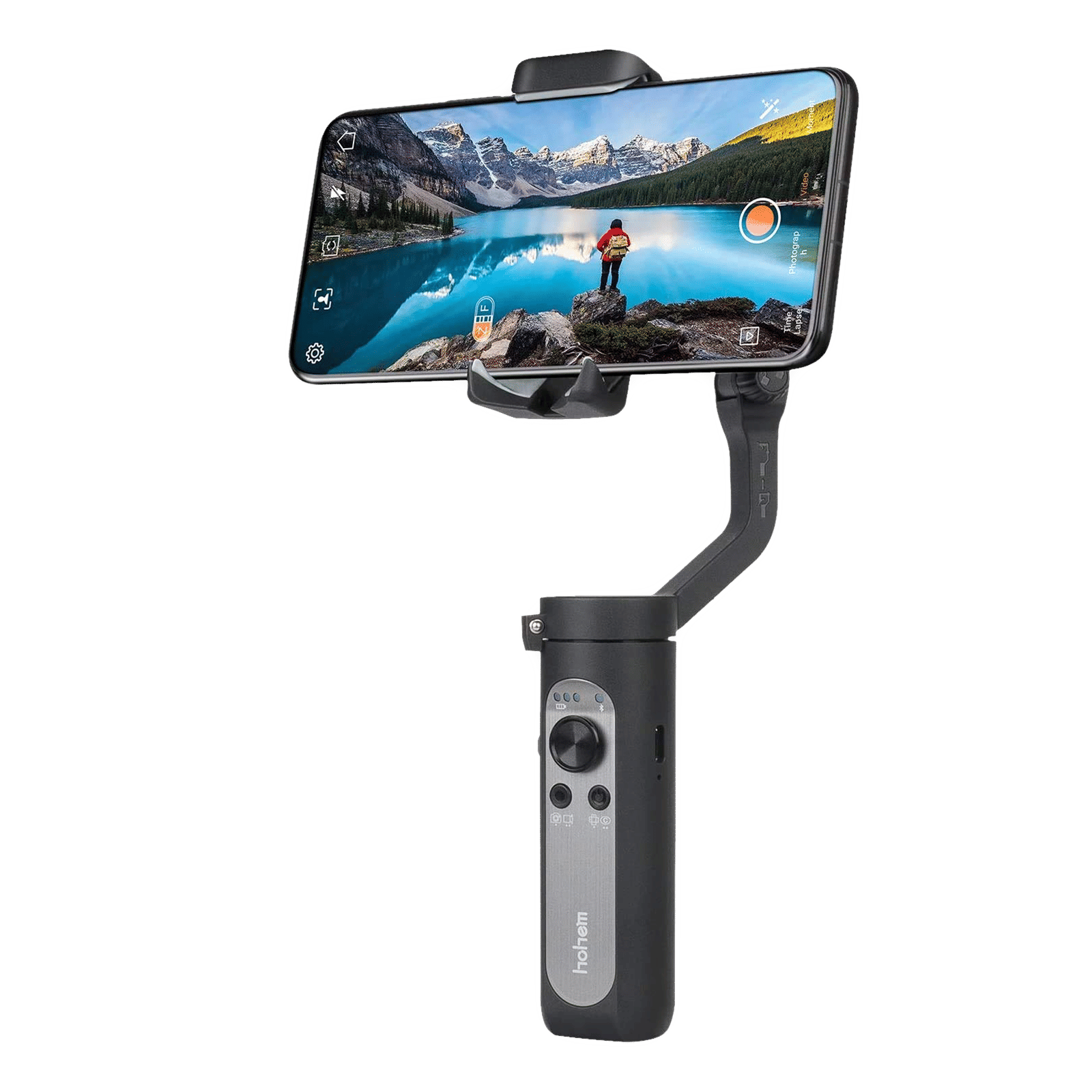Hohem iSteady X 3-Axis Gimbal for Mobile (iSteady 3.0 Stabilization, Black) Hohem iSteady X 3-Axis Gimbal for Mobile (iSteady 3.0 Stabilization, Black)_1