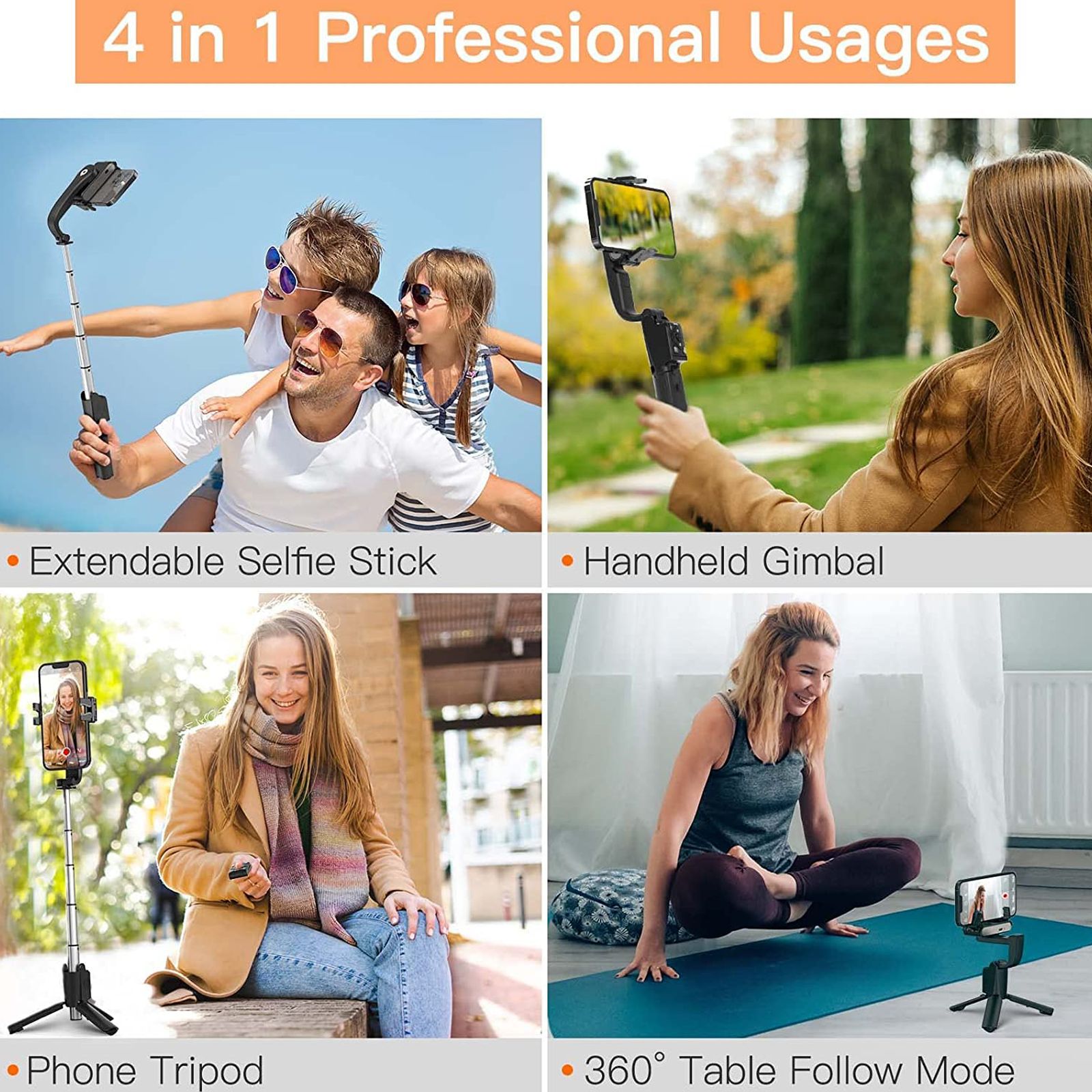 Hohem iSteady Q 1-Axis Gimbal for Mobile (Face Tracking, Black)_6