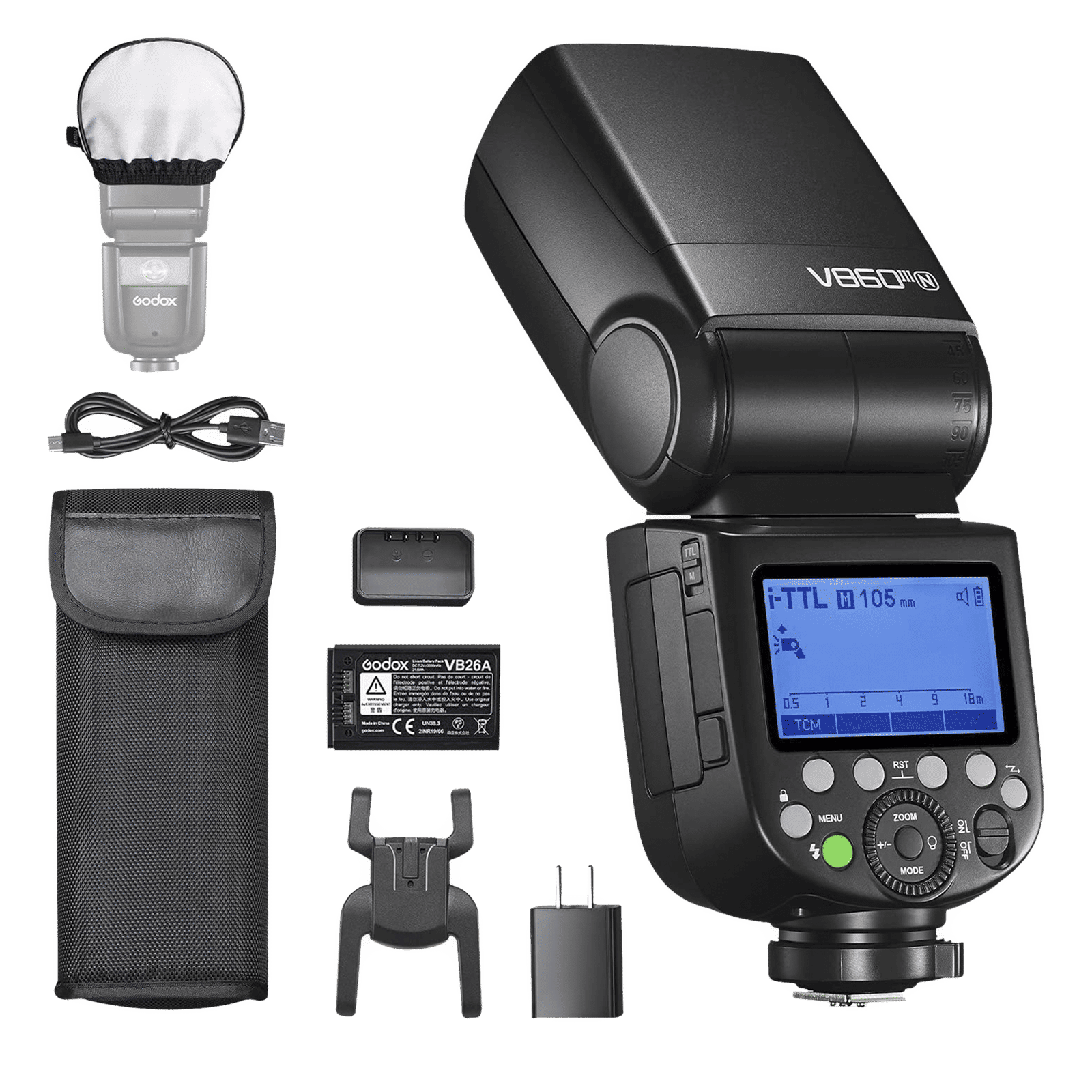 Godox V860IIIN Kit Camera Flash for Nikon (Quick Release Lock) Godox V860IIIN Kit Camera Flash for Nikon (Quick Release Lock)_4