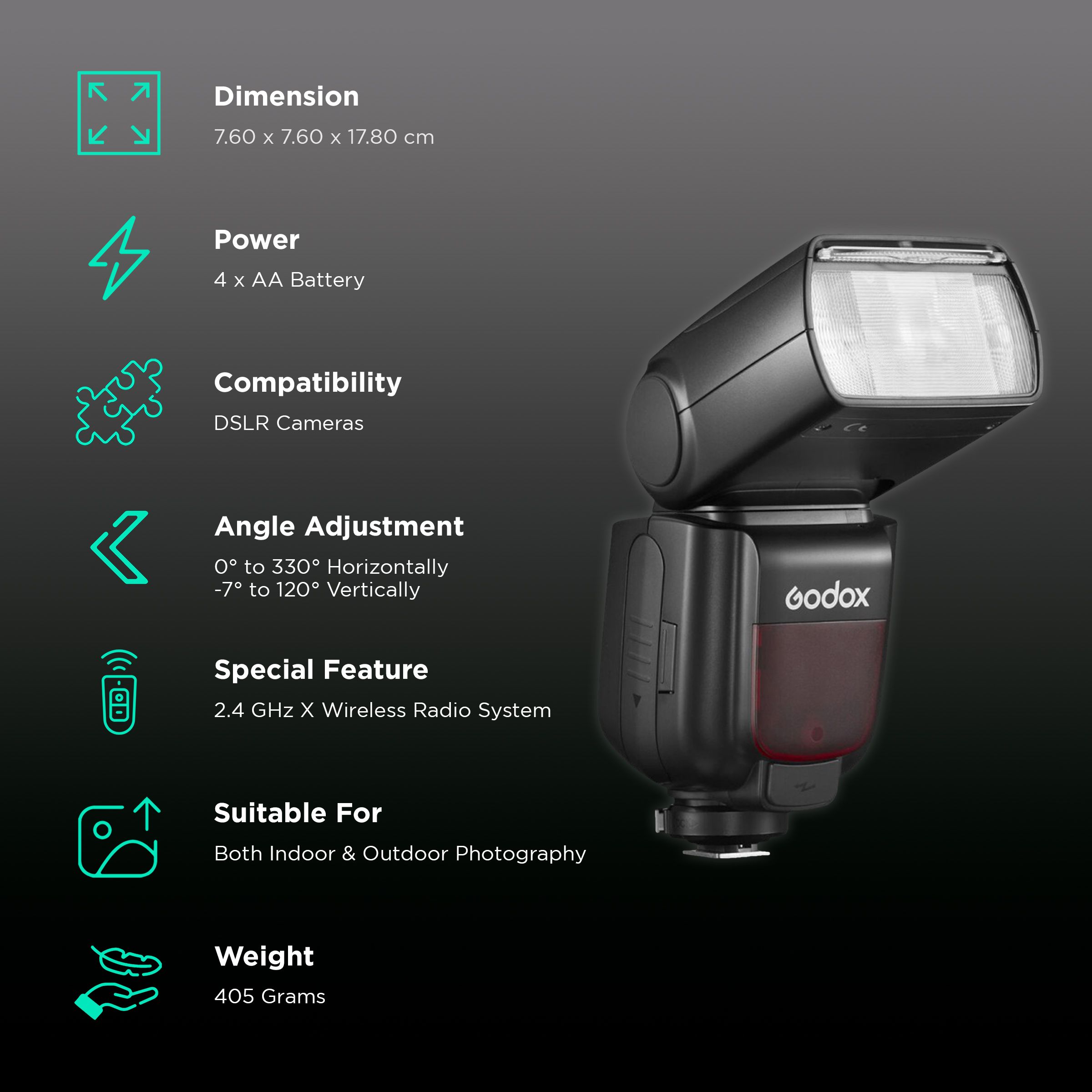 Godox TT685IIN Flash Speedlite for Nikon (Quick Release Lock) Godox TT685IIN Flash Speedlite for Nikon (Quick Release Lock)_2