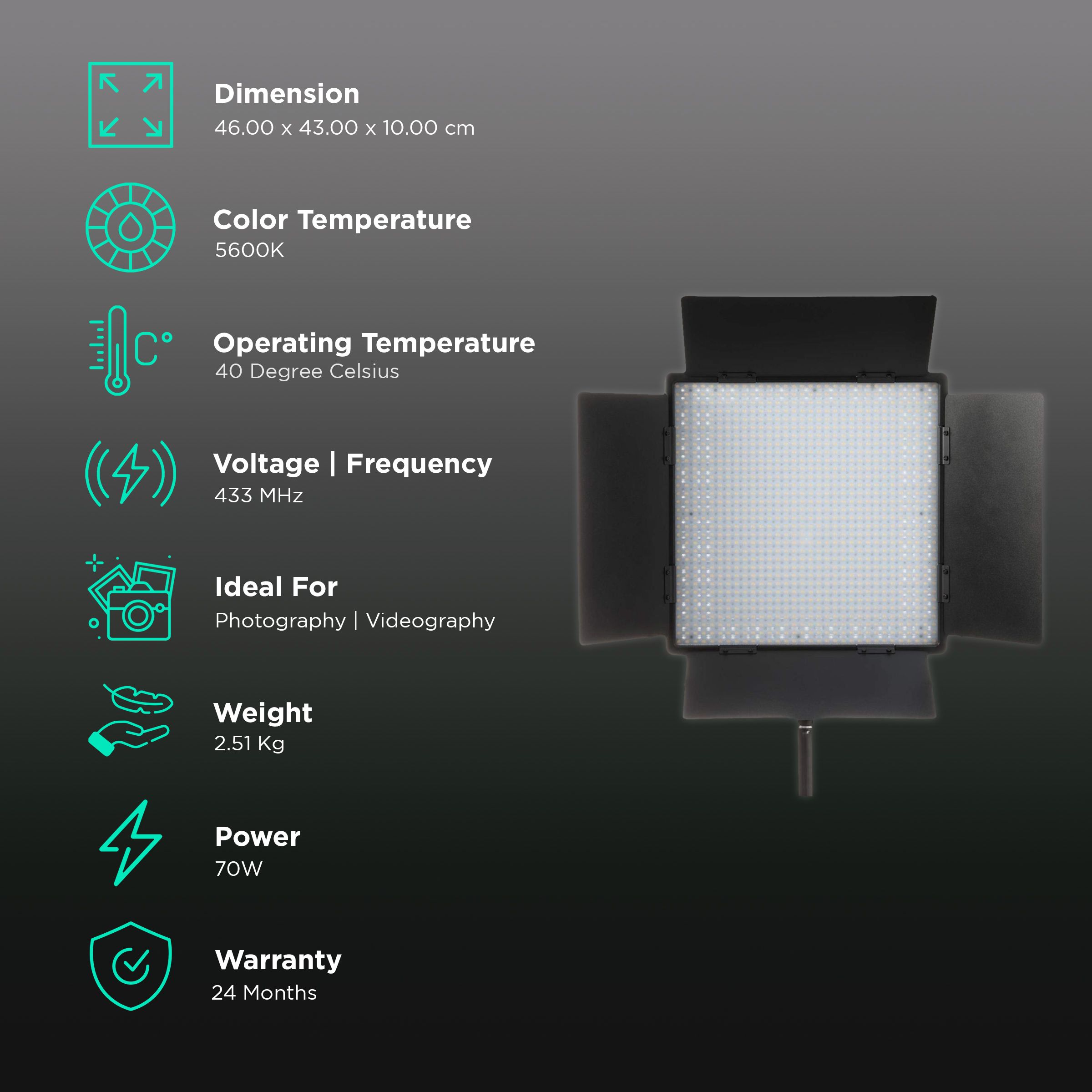 Godox 1000BiII LED Video Light for Still Photography & Videography (Bi-Color Version)_3