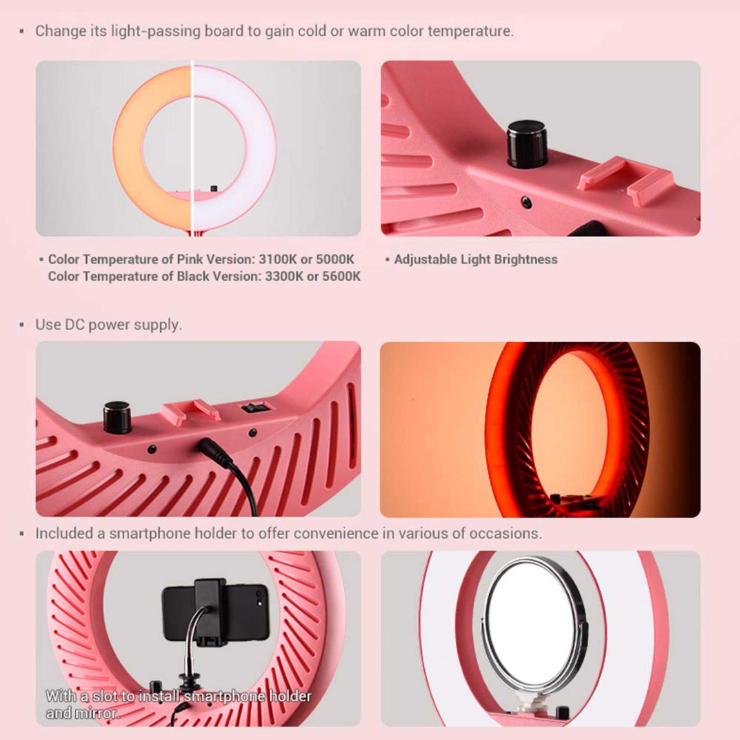 Godox LR180 Ring Light with Mobile Holder for Still Photography & Videography (180 LED Beads) Godox LR180 Ring Light with Mobile Holder for Still Photography & Videography (180 LED Beads)_6