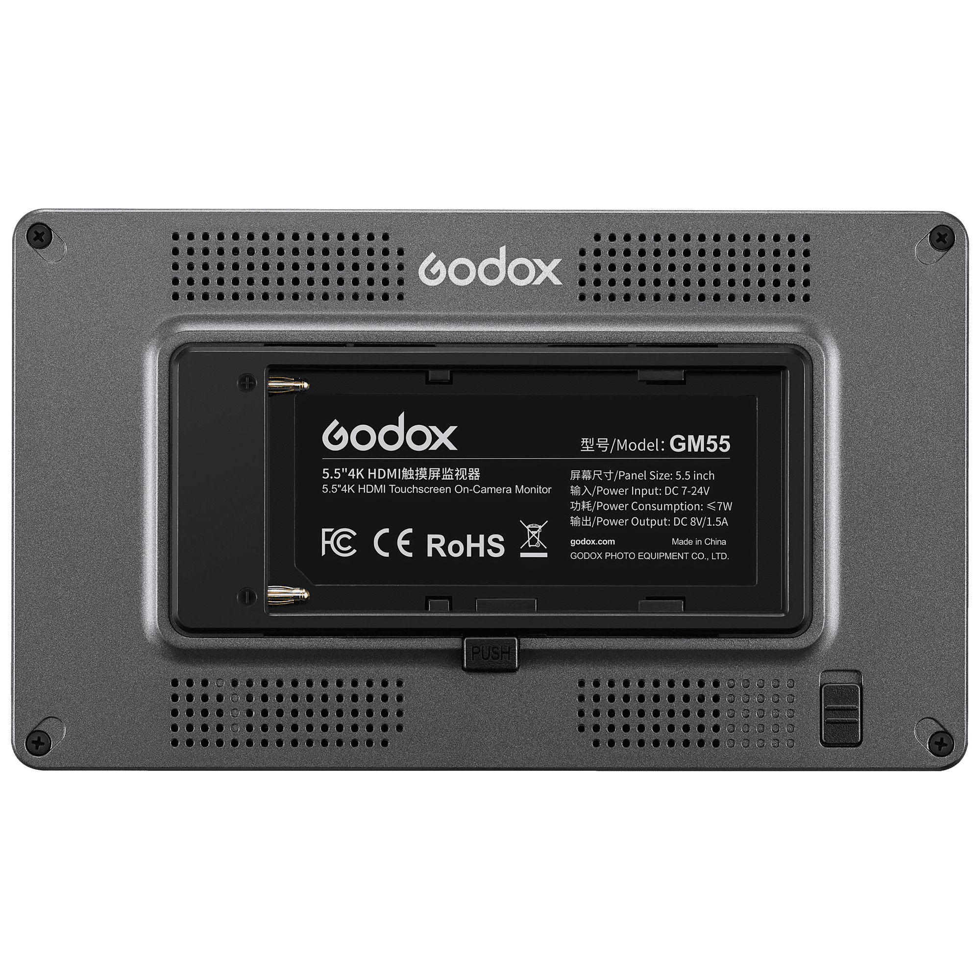 Godox Screen Monitor (5.5 Inch 4K HDMI , GM55, Black) Godox Screen Monitor (5.5 Inch 4K HDMI , GM55, Black)_3