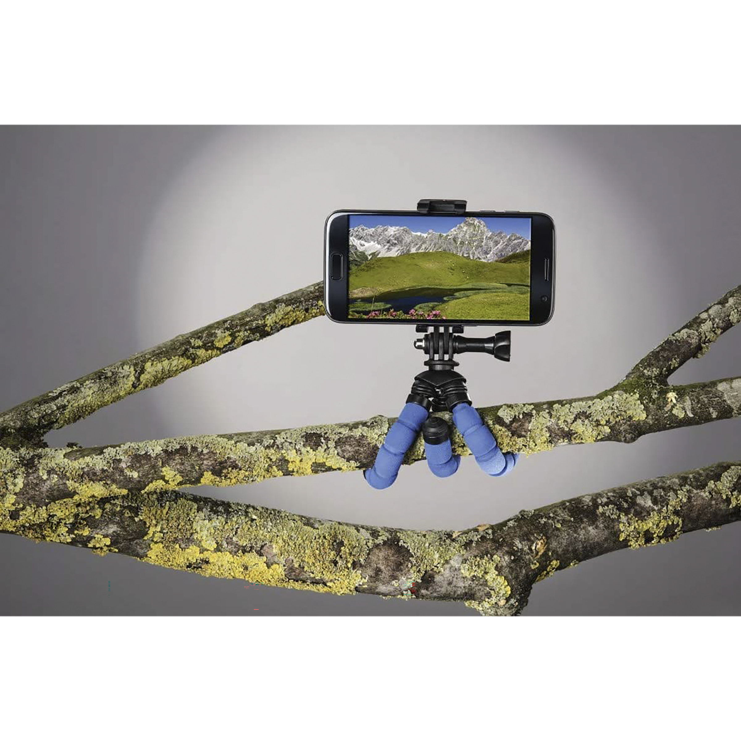hama Flex 14cm Adjustable GorillaPod for Mobile and Camera (Flexible Legs, Blue)_7