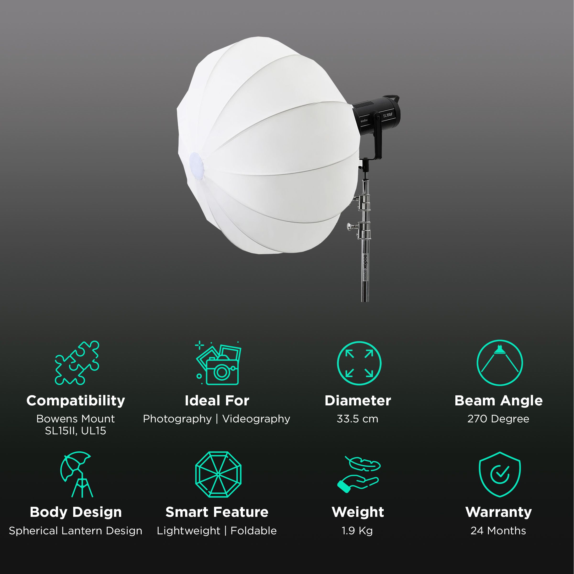 Godox CS-85D Softbox with Carry Case for Photography & Videography (Umbrella Design) Godox CS-85D Softbox with Carry Case for Photography & Videography (Umbrella Design)_2