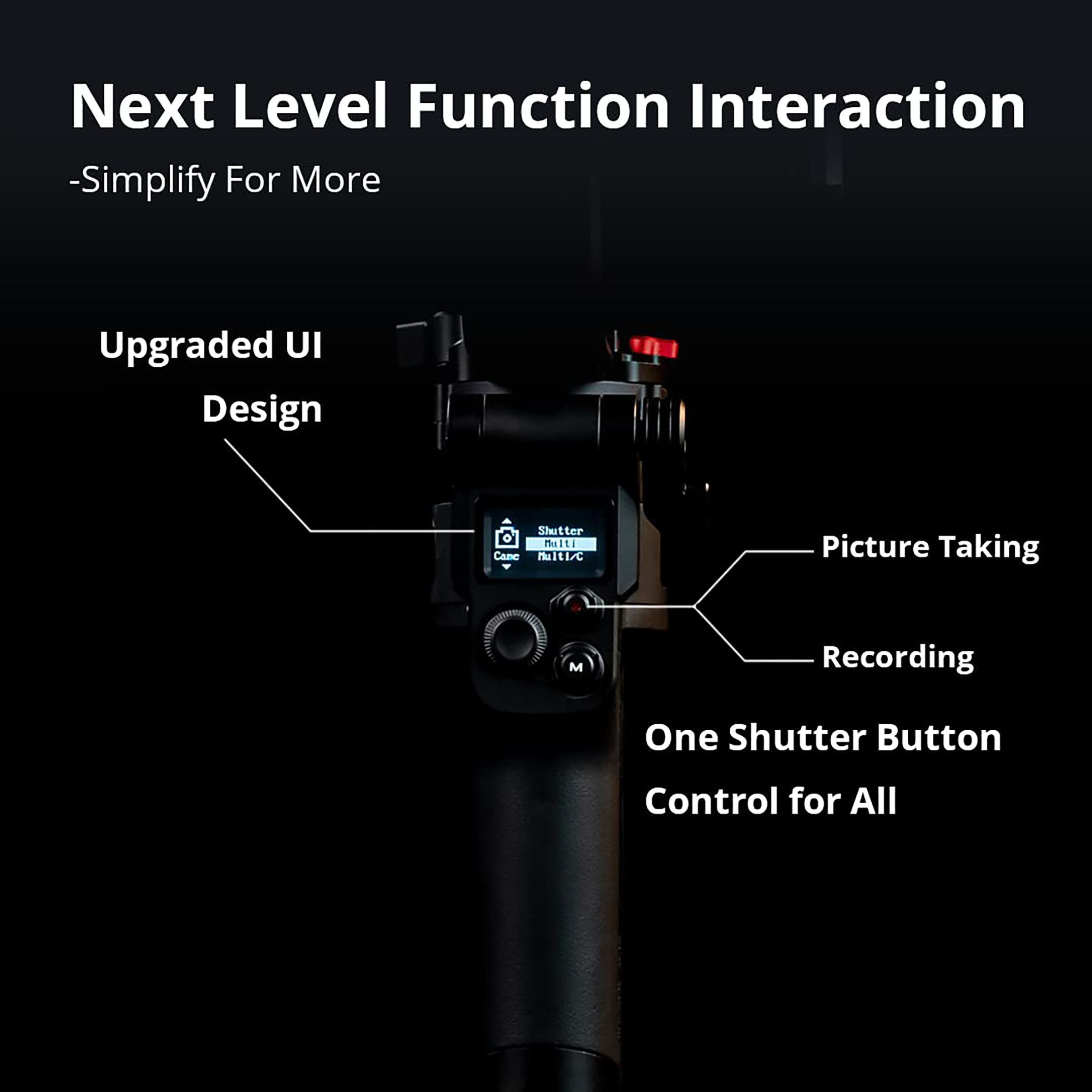 MOZA AirCross 3 Pro 3-Axis Gimbal for Camera (Hand Gesture Control, Black)_12