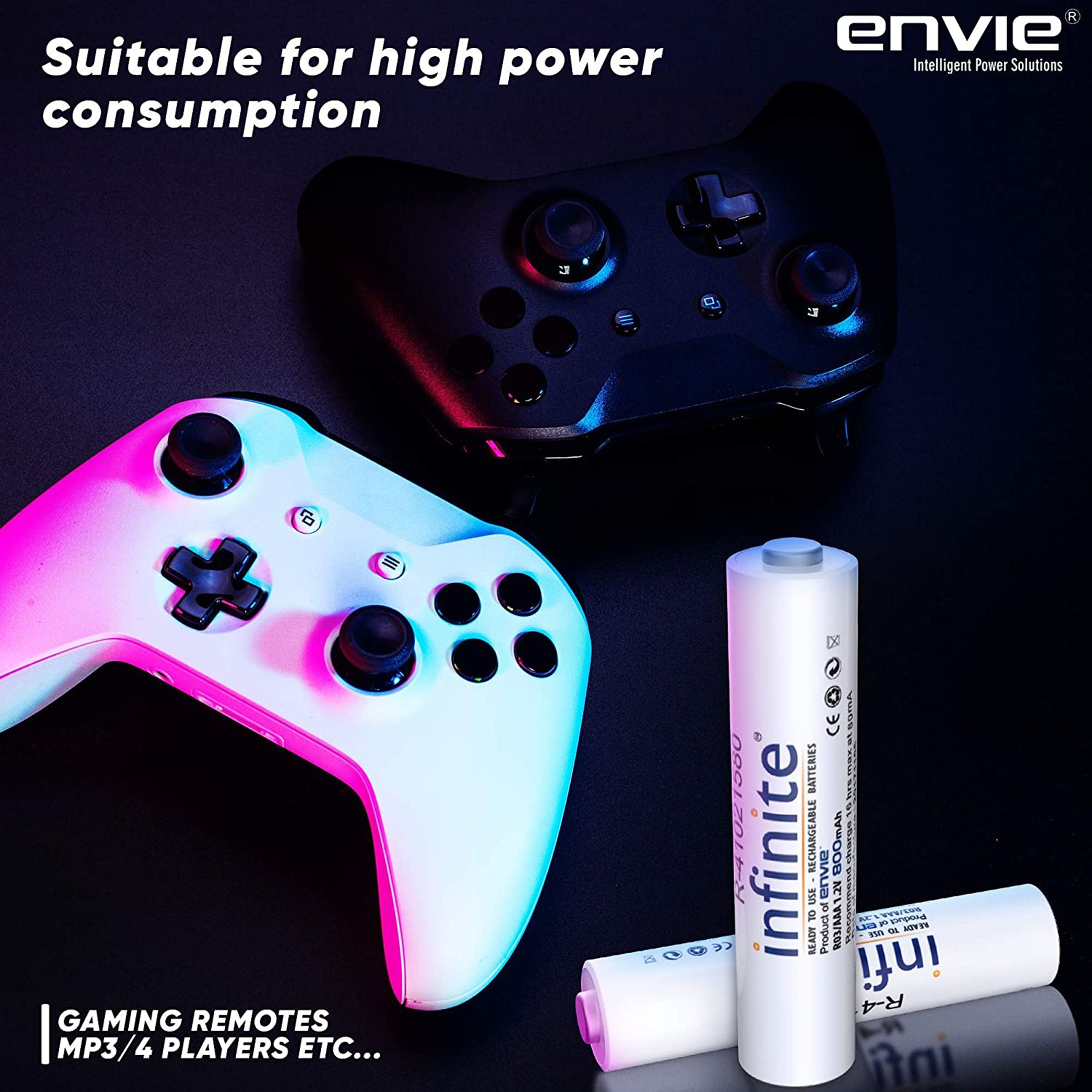 envie Infinite 800 mAh Ni-MH AAA Rechargeable Battery (Pack of 2) envie Infinite 800 mAh Ni-MH AAA Rechargeable Battery (Pack of 2)_6