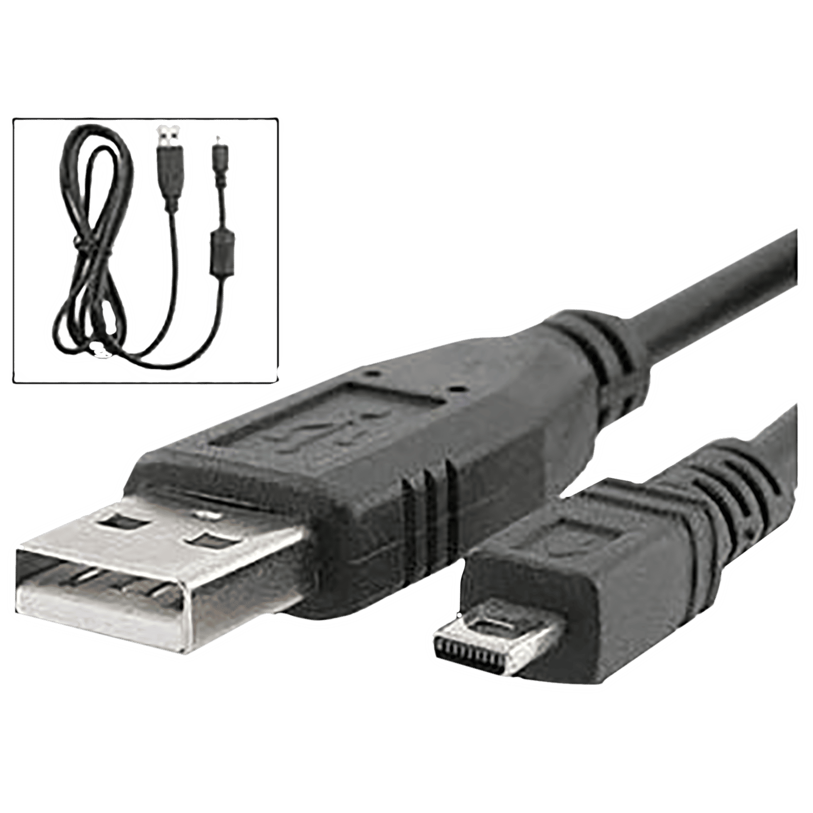 HIFFIN Nikon USB 2.0 A to Mini 5 pin B Cable For External Hdds/Camera/Card Readers(1.5 Mtr, Black)_6