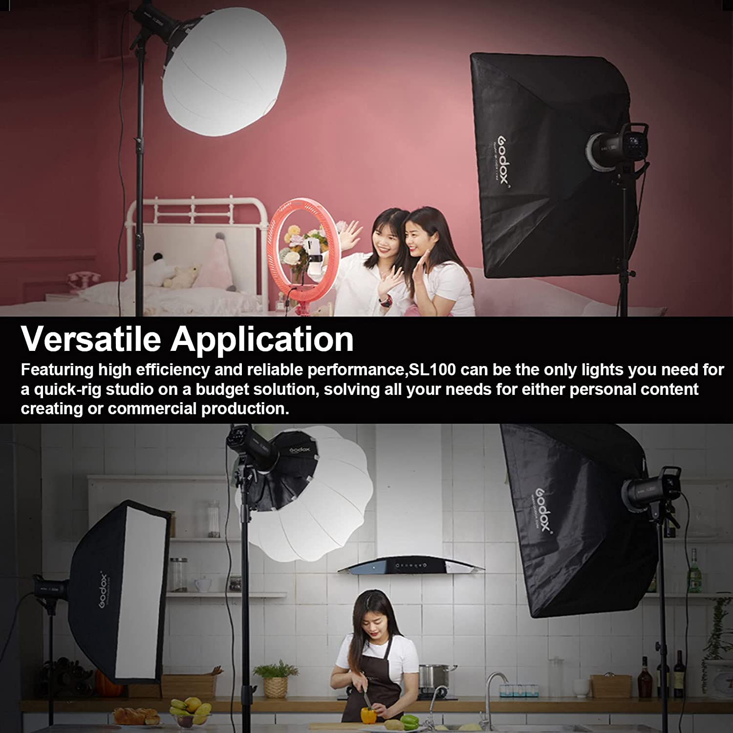 Godox SL100Bi LED Video Light with Bluetooth Connectivity for Photography & Videography (11 Lighting Effects) Godox SL100Bi LED Video Light with Bluetooth Connectivity for Photography & Videography (11 Lighting Effects)_13