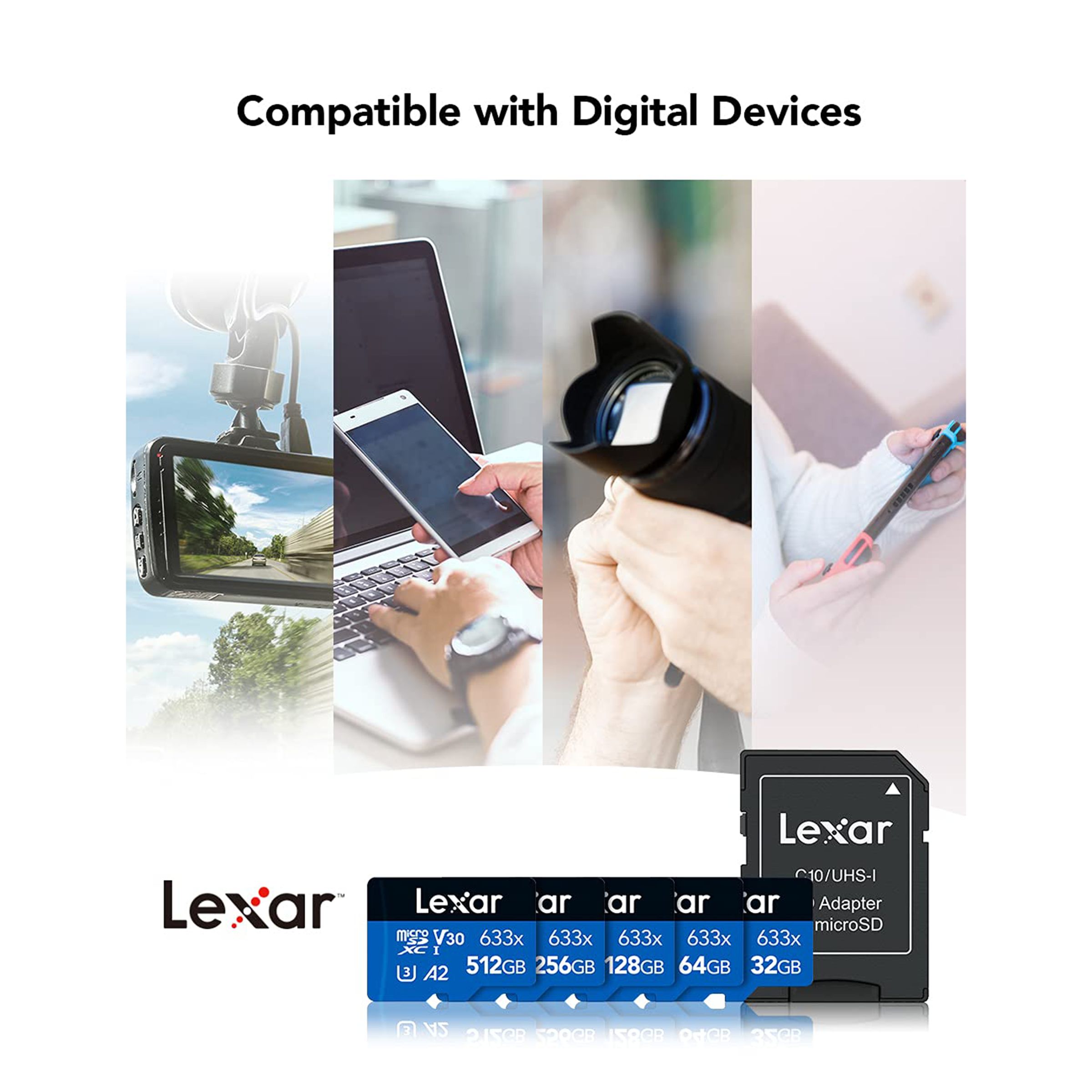 Lexar 633x BLUE Series MicroSDHC 32GB Class 10 100MB/s Memory Card Lexar 633x BLUE Series MicroSDHC 32GB Class 10 100MB/s Memory Card_10