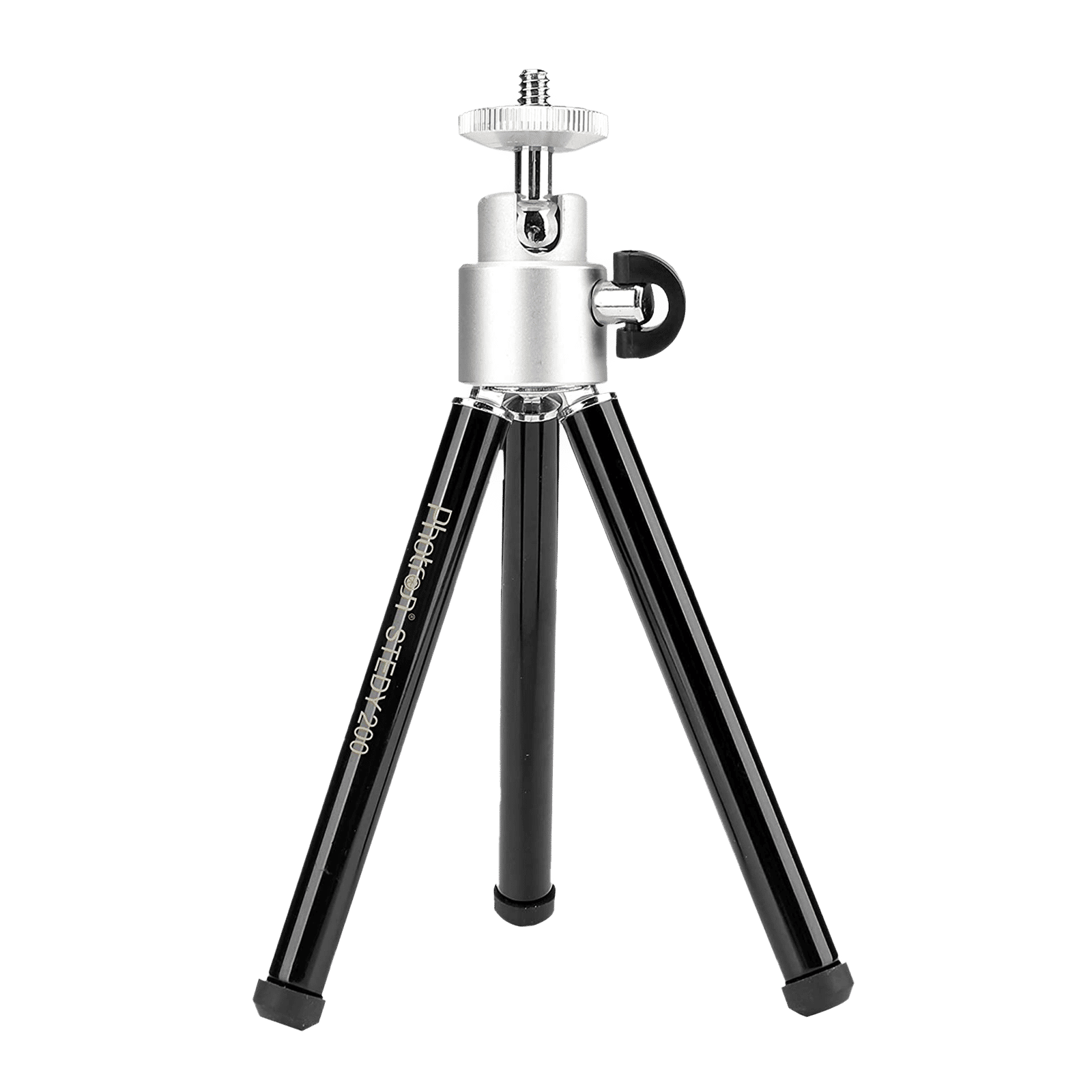 Photron Stedy 200 26.5cm Adjustable Mini Tripod for Mobile and Camera (360 Degree Rotatable, Black) Photron Stedy 200 26.5cm Adjustable Mini Tripod for Mobile and Camera (360 Degree Rotatable, Black)_4