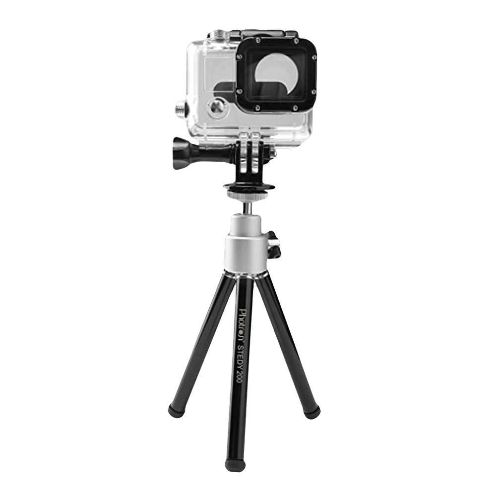 Photron Stedy 200 26.5cm Adjustable Mini Tripod for Mobile and Camera (360 Degree Rotatable, Black) Photron Stedy 200 26.5cm Adjustable Mini Tripod for Mobile and Camera (360 Degree Rotatable, Black)_5