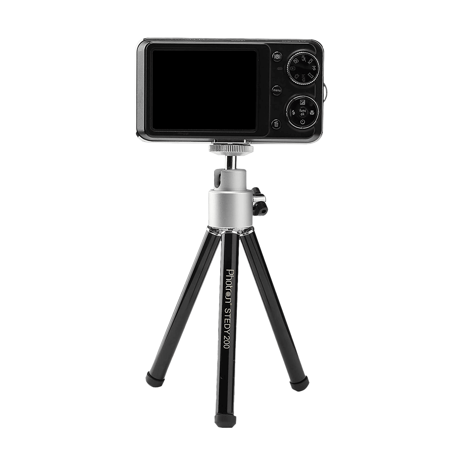 Photron Stedy 200 26.5cm Adjustable Mini Tripod for Mobile and Camera (360 Degree Rotatable, Black) Photron Stedy 200 26.5cm Adjustable Mini Tripod for Mobile and Camera (360 Degree Rotatable, Black)_7