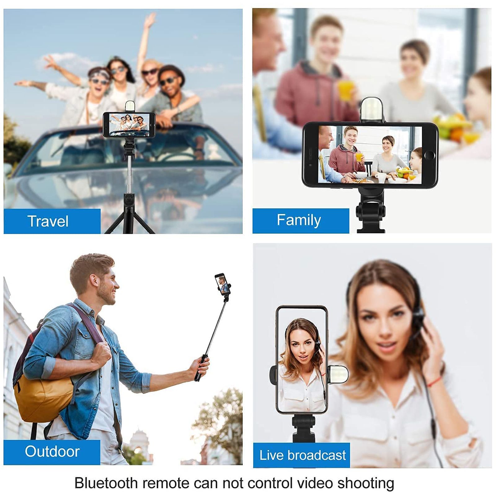 Capture Magiic 24 70cm Adjustable Bluetooth Selfie Stick for Mobile with Remote (360 Degree Rotatable, Black)_4