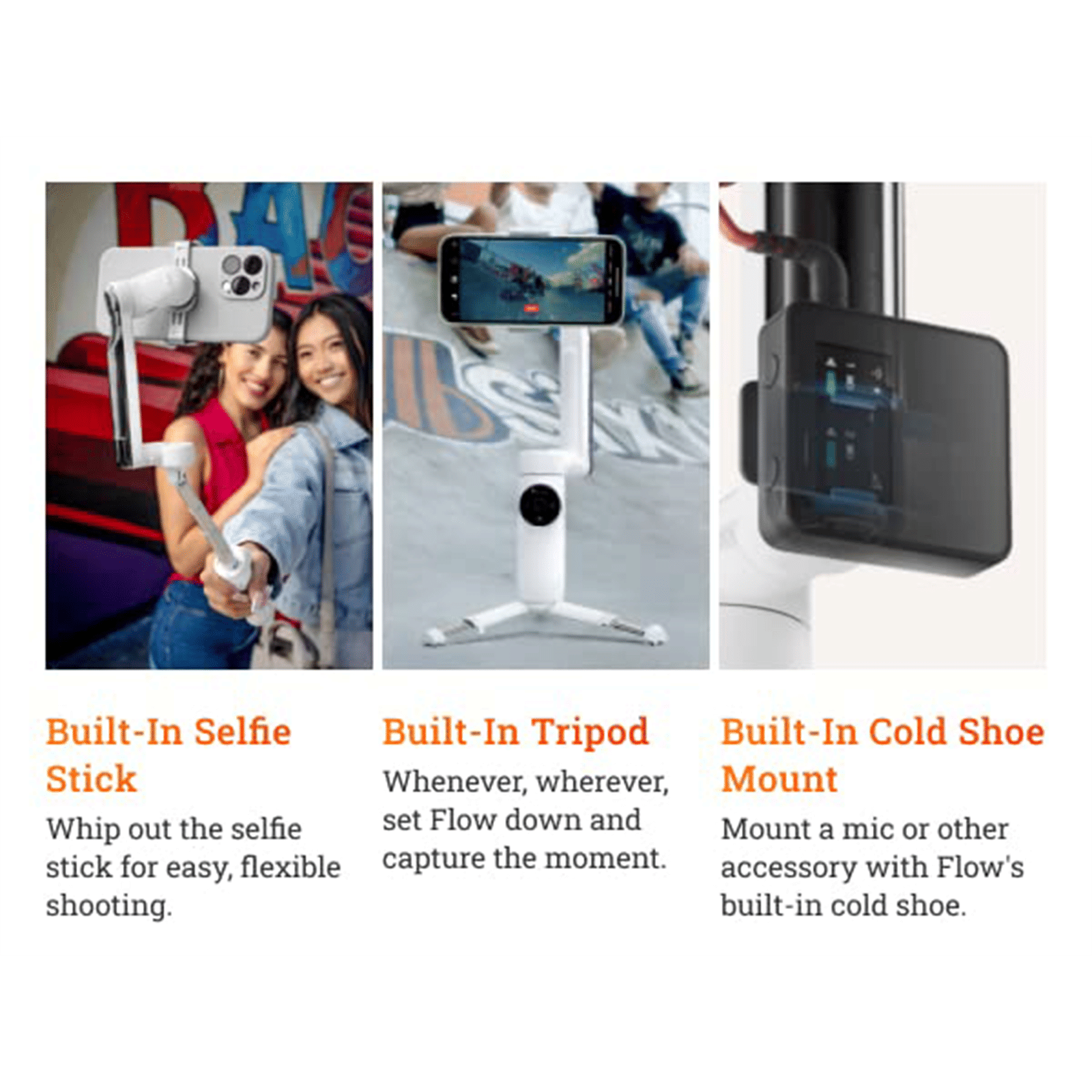 Insta360 Flow 3-Axis Gimbal for Mobile (Deep Track 3.0, Grey)_13