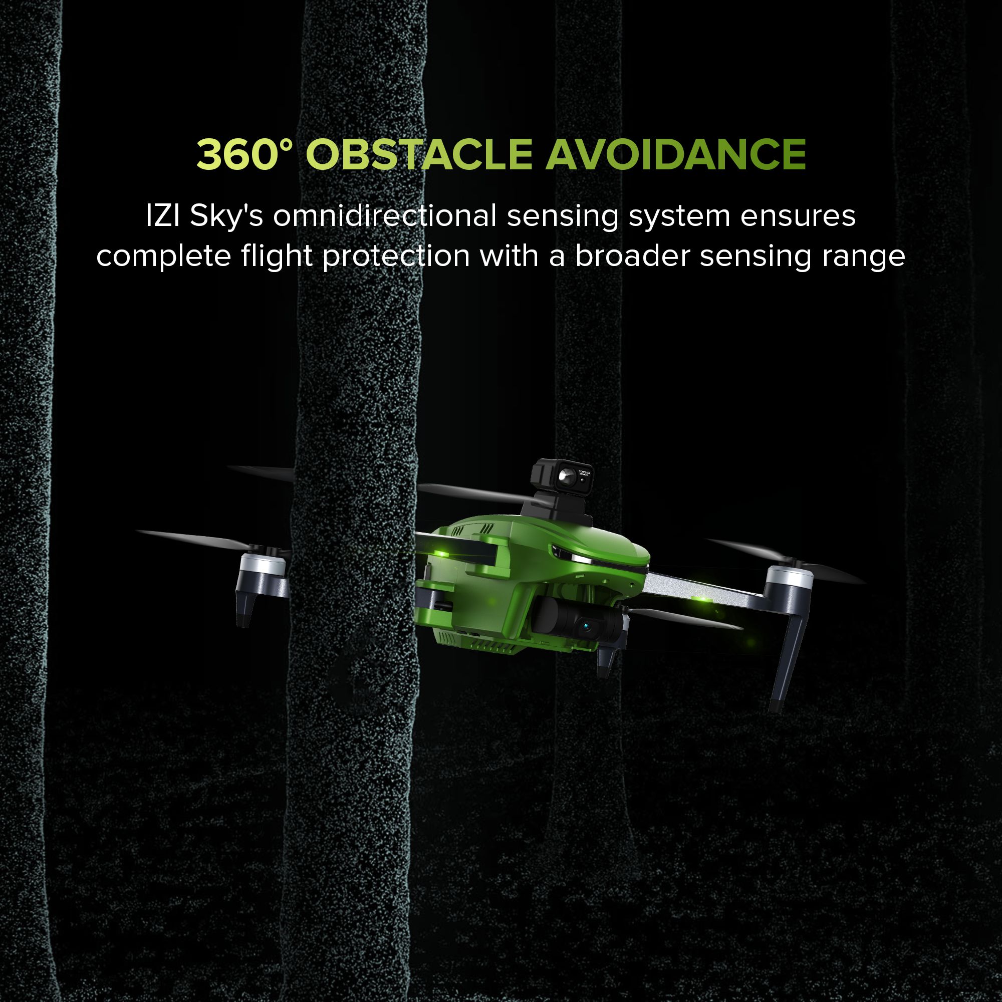 IZI Sky Drone (With Obstacle Avoiding Sensor, Green)_6