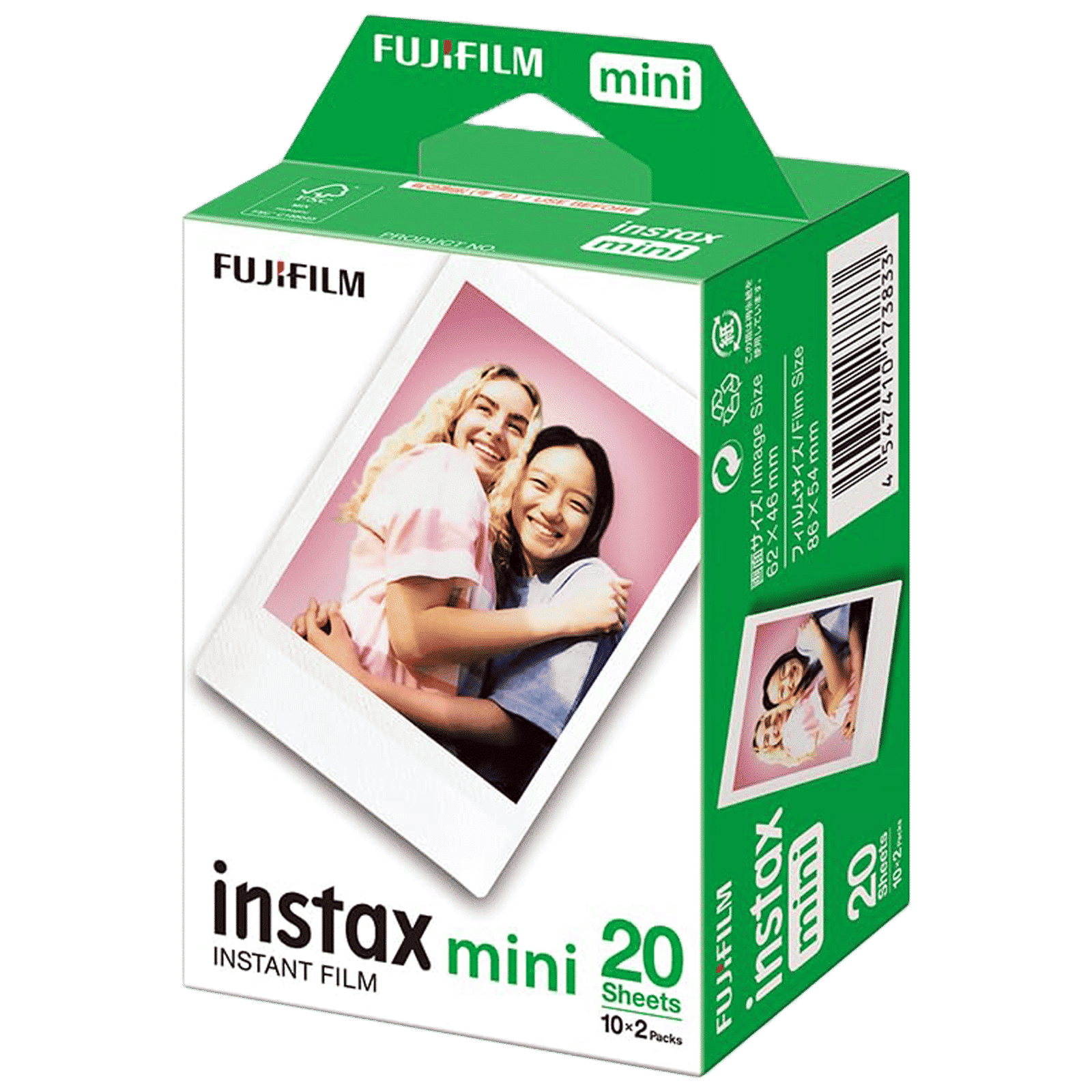 FUJIFILM Instax Mini 2 Pack of 10 Film Sheets (Glossy Finish, 16386016, White) FUJIFILM Instax Mini 2 Pack of 10 Film Sheets (Glossy Finish, 16386016, White)_1