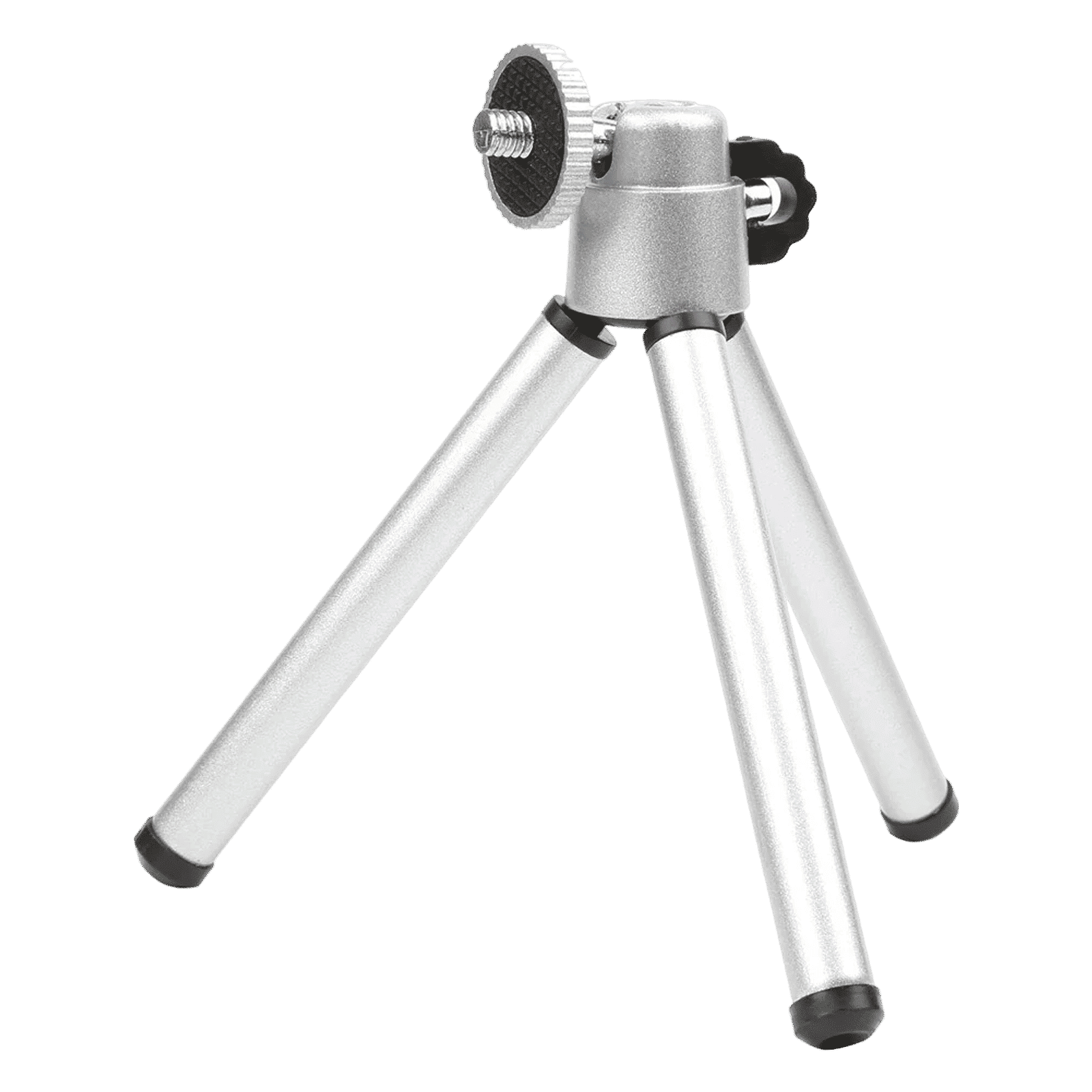 HIFFIN Mini 17.5cm Adjustable Tripod for Mobile and Camera (360 Degree Rotatable, Silver) HIFFIN Mini 17.5cm Adjustable Tripod for Mobile and Camera (360 Degree Rotatable, Silver)_1