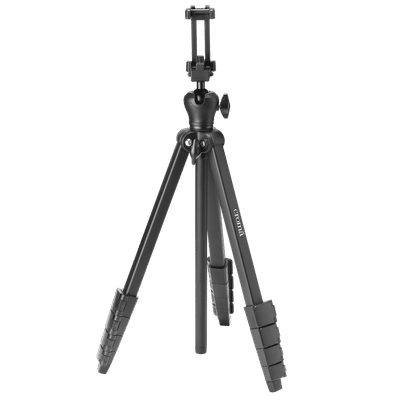 Croma 148cm Adjustable Tripod for Mobile and Camera (360 Degree Rotatable, Black)