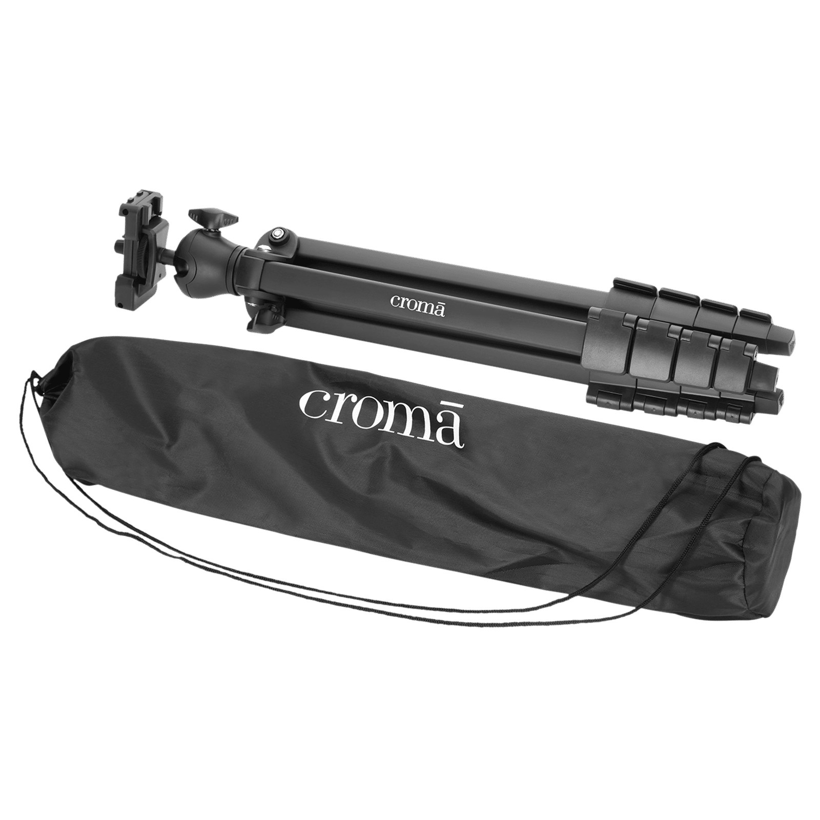 Croma 148cm Adjustable Tripod for Mobile and Camera (360 Degree Rotatable, Black) Croma 148cm Adjustable Tripod for Mobile and Camera (360 Degree Rotatable, Black)_7