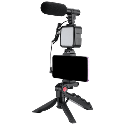 Croma Adjustable Tripod for Camera and Mobile With Remote (Easy to Assemble, Black)