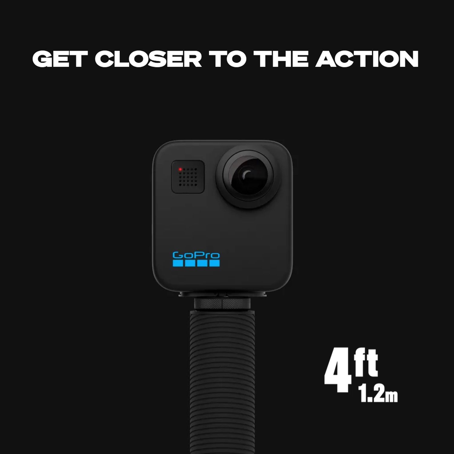 GoPro 4 Feet Extension Pole Finger Mount Adapter for Camera (Invisible 360 Grip, Black) GoPro 4 Feet Extension Pole Finger Mount Adapter for Camera (Invisible 360 Grip, Black)_17