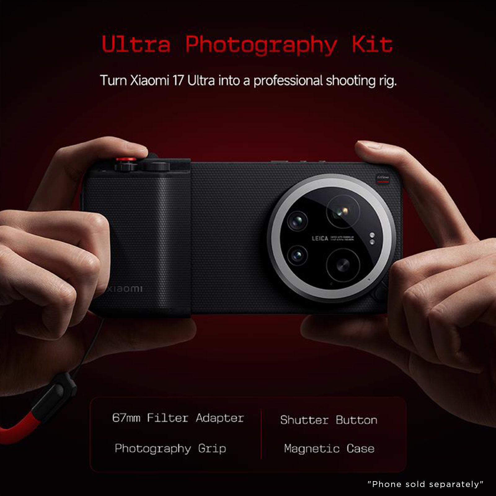 Xiaomi Photography Kit Pro Back Cover for Xiaomi 17 Ultra (Versatile Filter Adapter Ring, Black) Xiaomi Photography Kit Pro Back Cover for Xiaomi 17 Ultra (Versatile Filter Adapter Ring, Black)_6