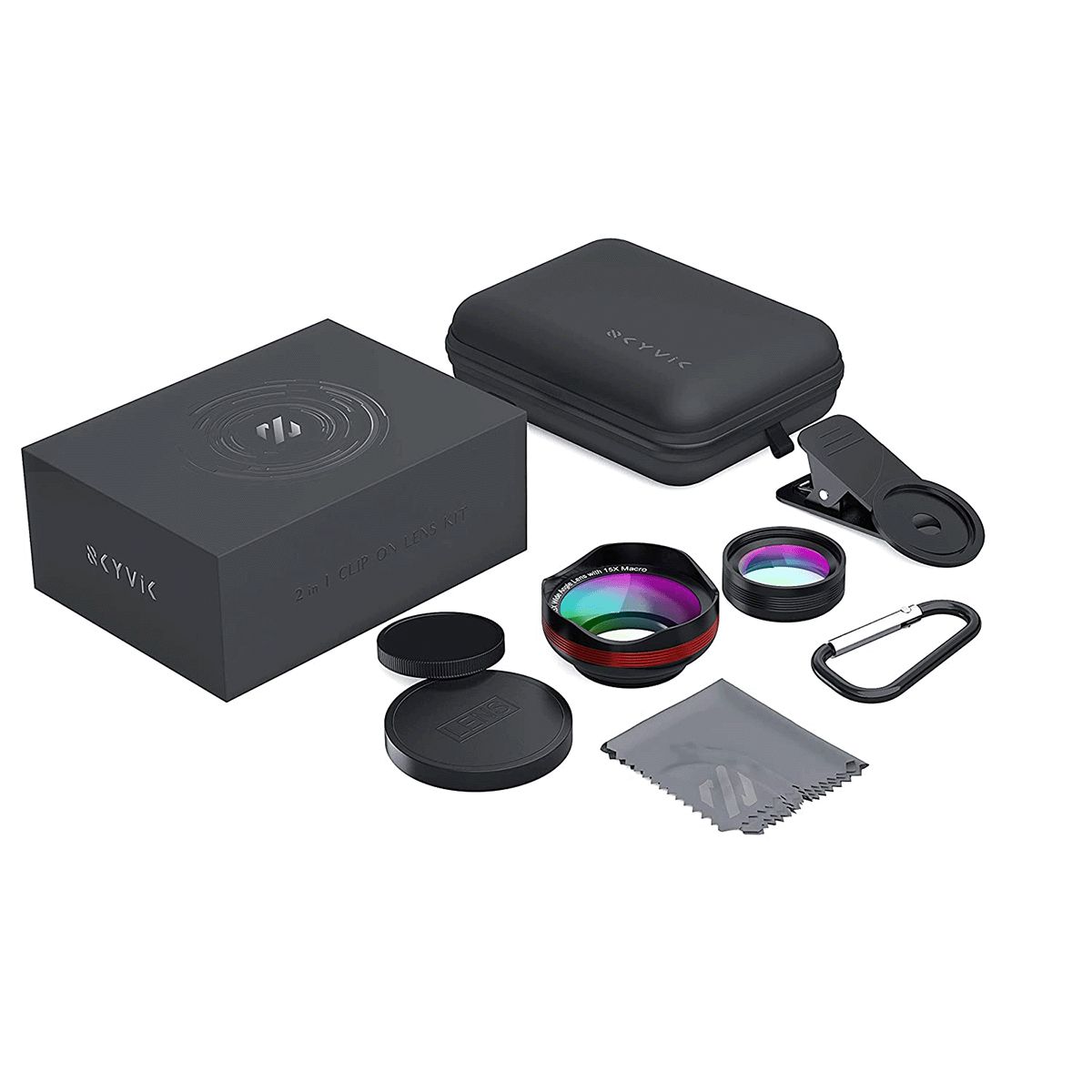 SKYVIK Signi Pro 2 in 1 (0.45x Wide + 15x Macro) Clip on Mobile Camera Lens Kit (CL-PK2, Black) SKYVIK Signi Pro 2 in 1 (0.45x Wide + 15x Macro) Clip on Mobile Camera Lens Kit (CL-PK2, Black)_7