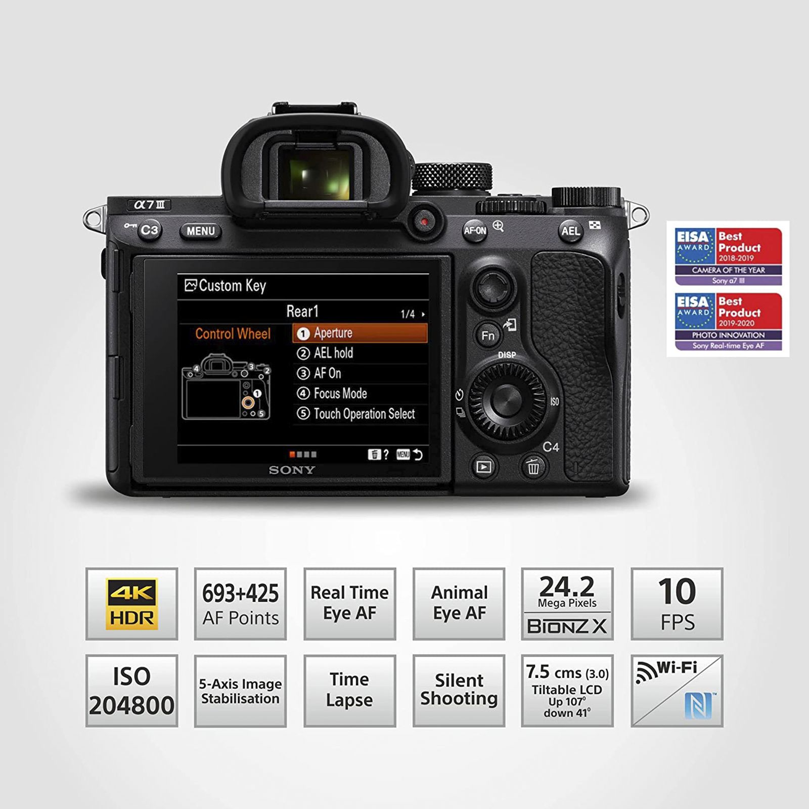 SONY Alpha 7 III 24.2MP Full Frame Camera (Body Only, 35.6 x 23.8 mm Sensor, Tiltable Screen)_10