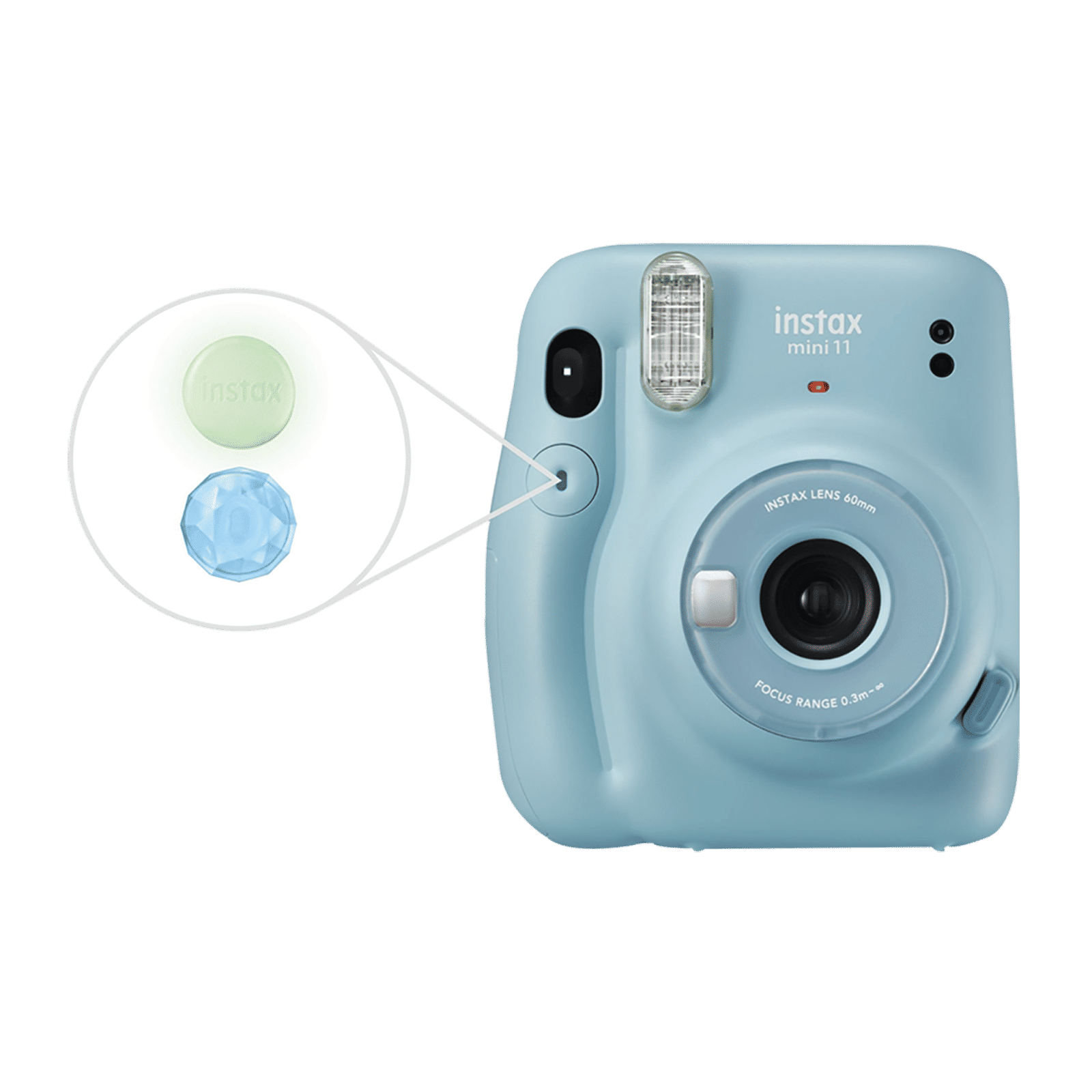 FUJIFILM Instax Mini 11 Starter Kit Instant Camera with 10 Instant Films (Sky Blue) FUJIFILM Instax Mini 11 Starter Kit Instant Camera with 10 Instant Films (Sky Blue)_14