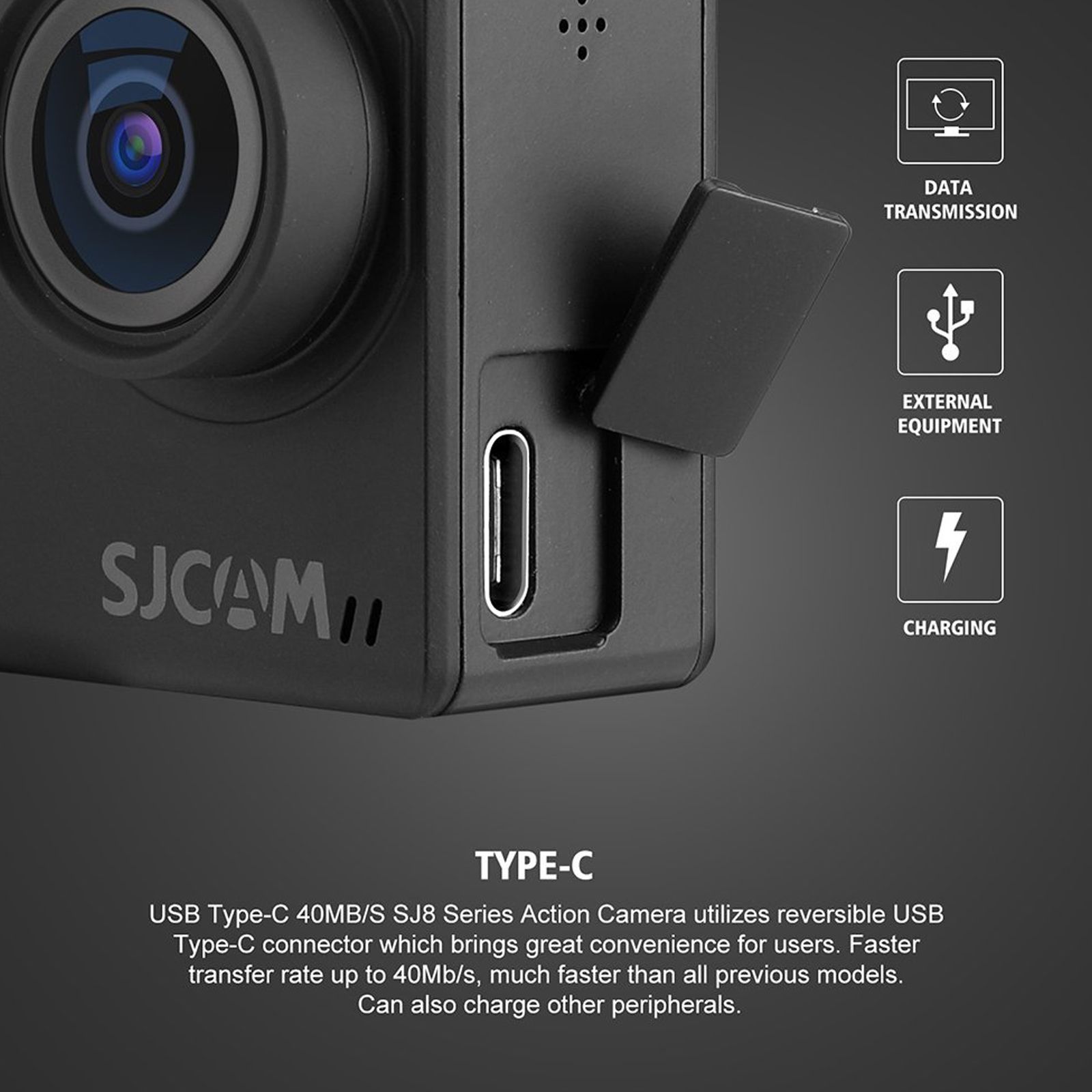 SJCAM SJ8 Pro 4K and 12MP 60 FPS Waterproof Action Camera with Gyro Stabilization (Black) SJCAM SJ8 Pro 4K and 12MP 60 FPS Waterproof Action Camera with Gyro Stabilization (Black)_5