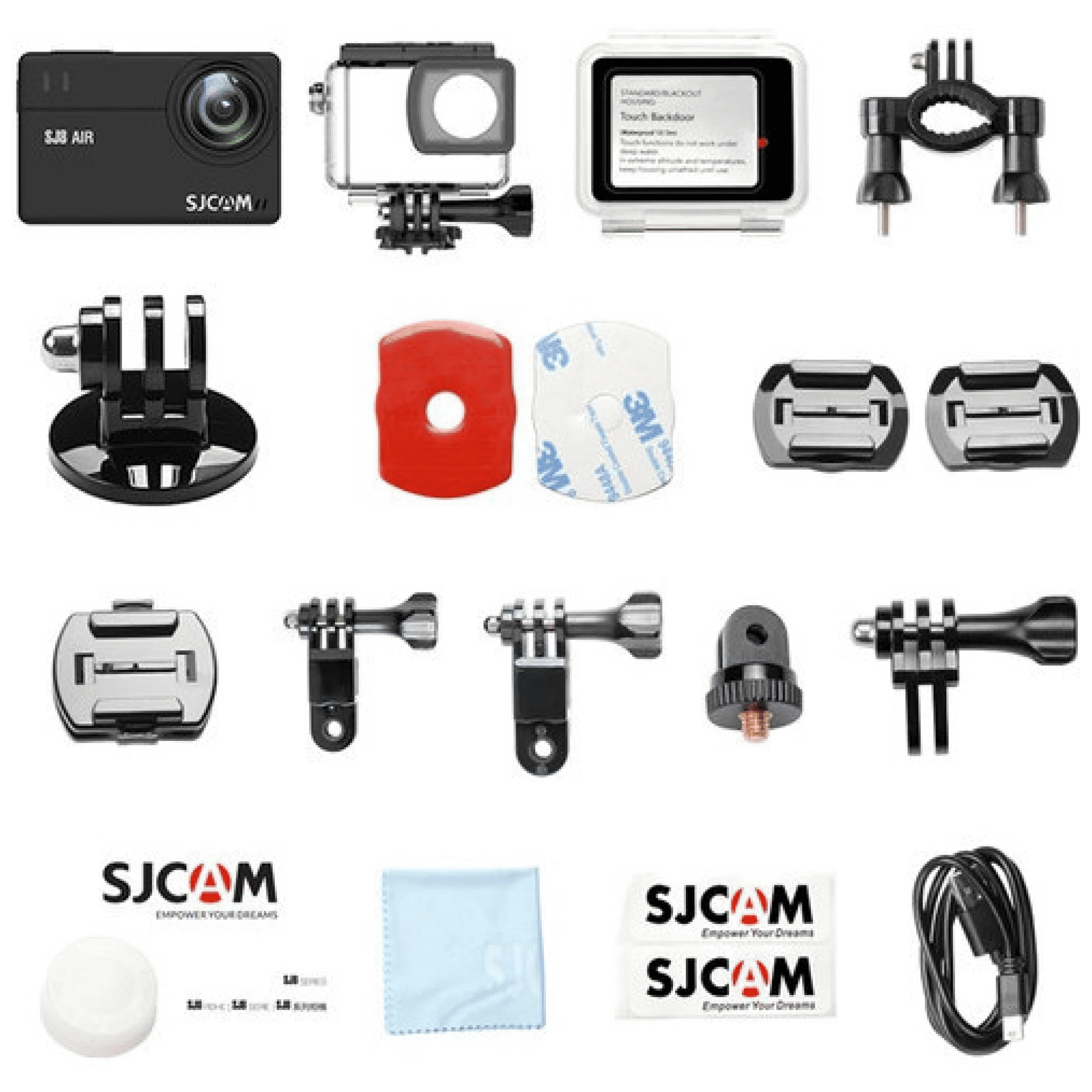 SJCAM SJ8 Air HD 1296P and 14.24MP 30 FPS Waterproof Action Camera with 160 Degree Wide Angle (Black) SJCAM SJ8 Air HD 1296P and 14.24MP 30 FPS Waterproof Action Camera with 160 Degree Wide Angle (Black)_4