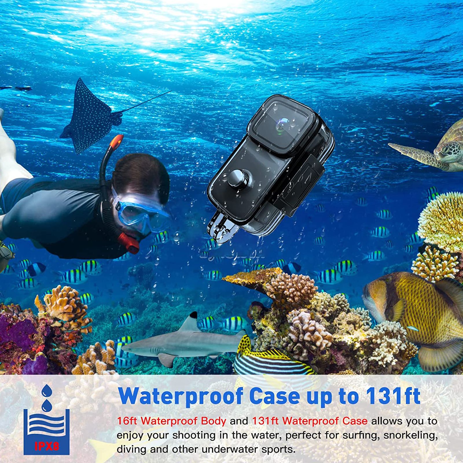 SJCAM C200 4K and 16MP 24 FPS Waterproof Action Camera with Face Recognition (Black)_9