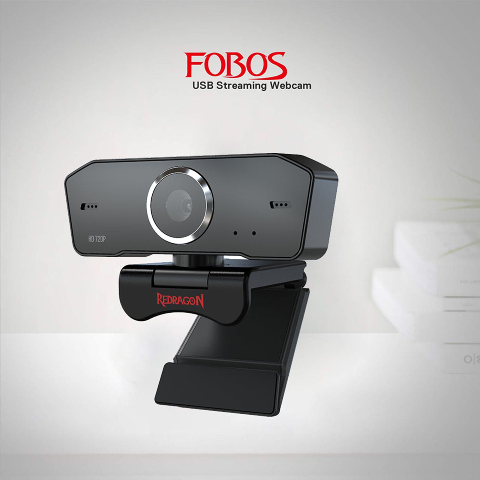 REDRAGON FOBOS 720P Web Cam (Built-In Dual Microphone, GW600, Black) REDRAGON FOBOS 720P Web Cam (Built-In Dual Microphone, GW600, Black)_7