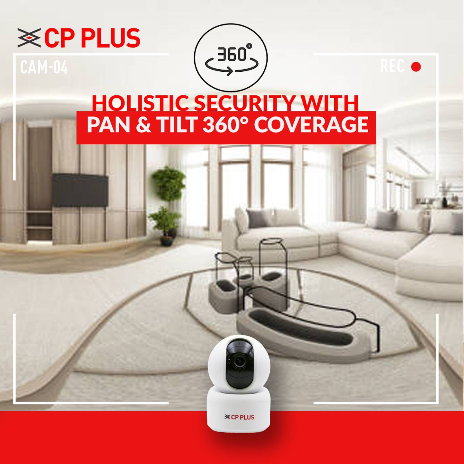 CP PLUS Smart CCTV Security Camera (Google Assistant Support, CP-E25A, White)_8