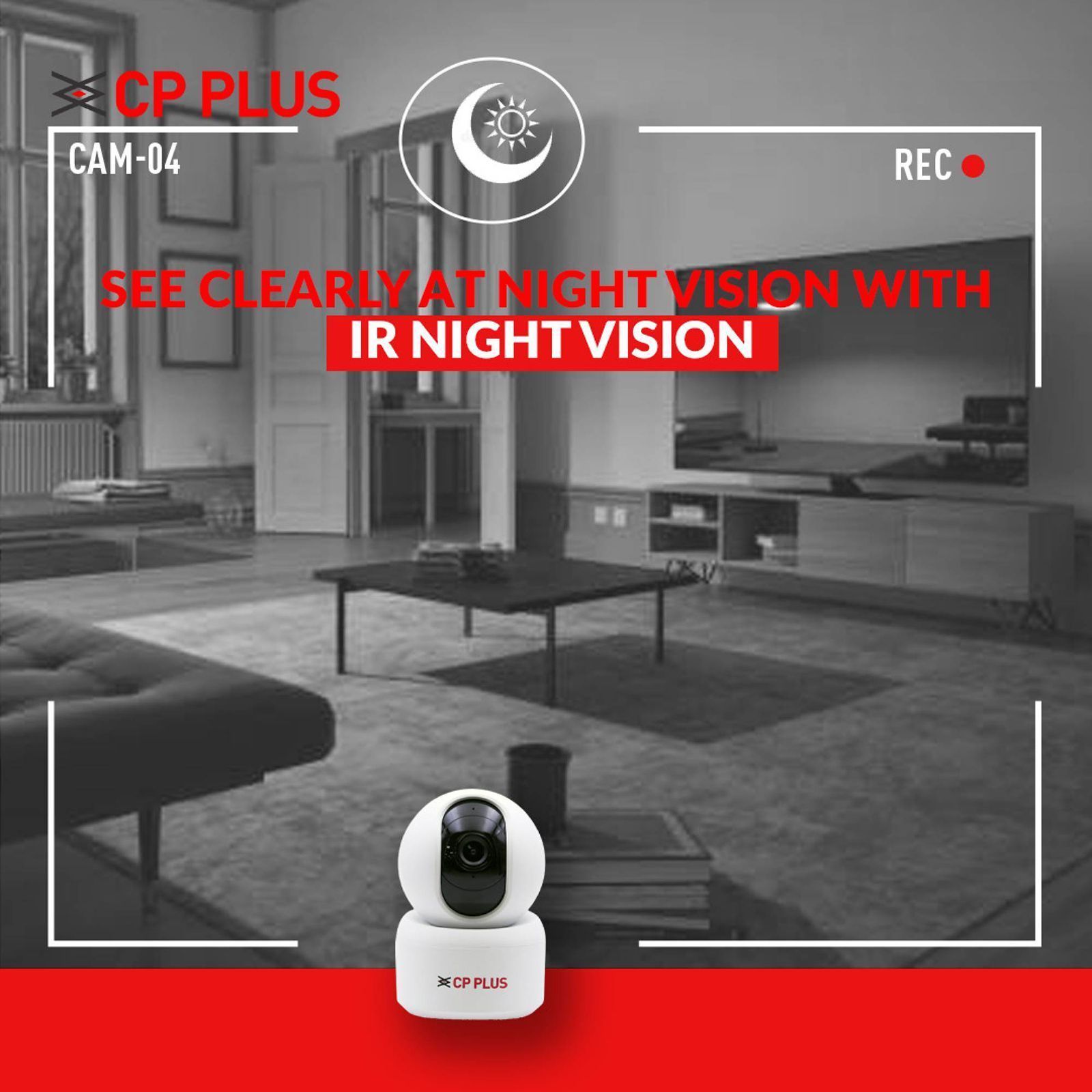 CP PLUS Smart CCTV Security Camera (Google Assistant Support, CP-E25A, White)_9