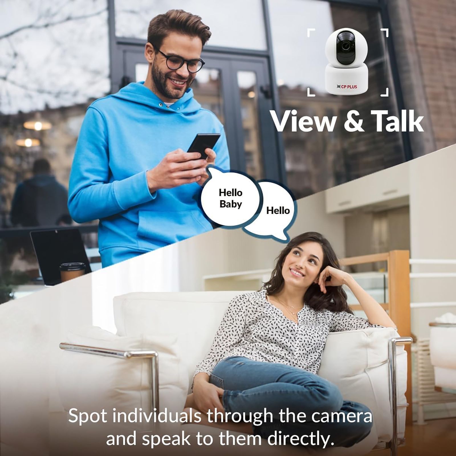 CP PLUS Smart CCTV Security Camera (Google Assistant Support, CP-E25A, White)_5