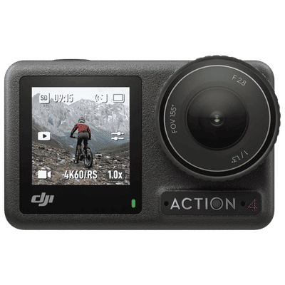 DJI Osmo Action 4 Standard Combo 4K and 10MP 240 FPS Waterproof Action Camera with EIS Stabilisation (Black)