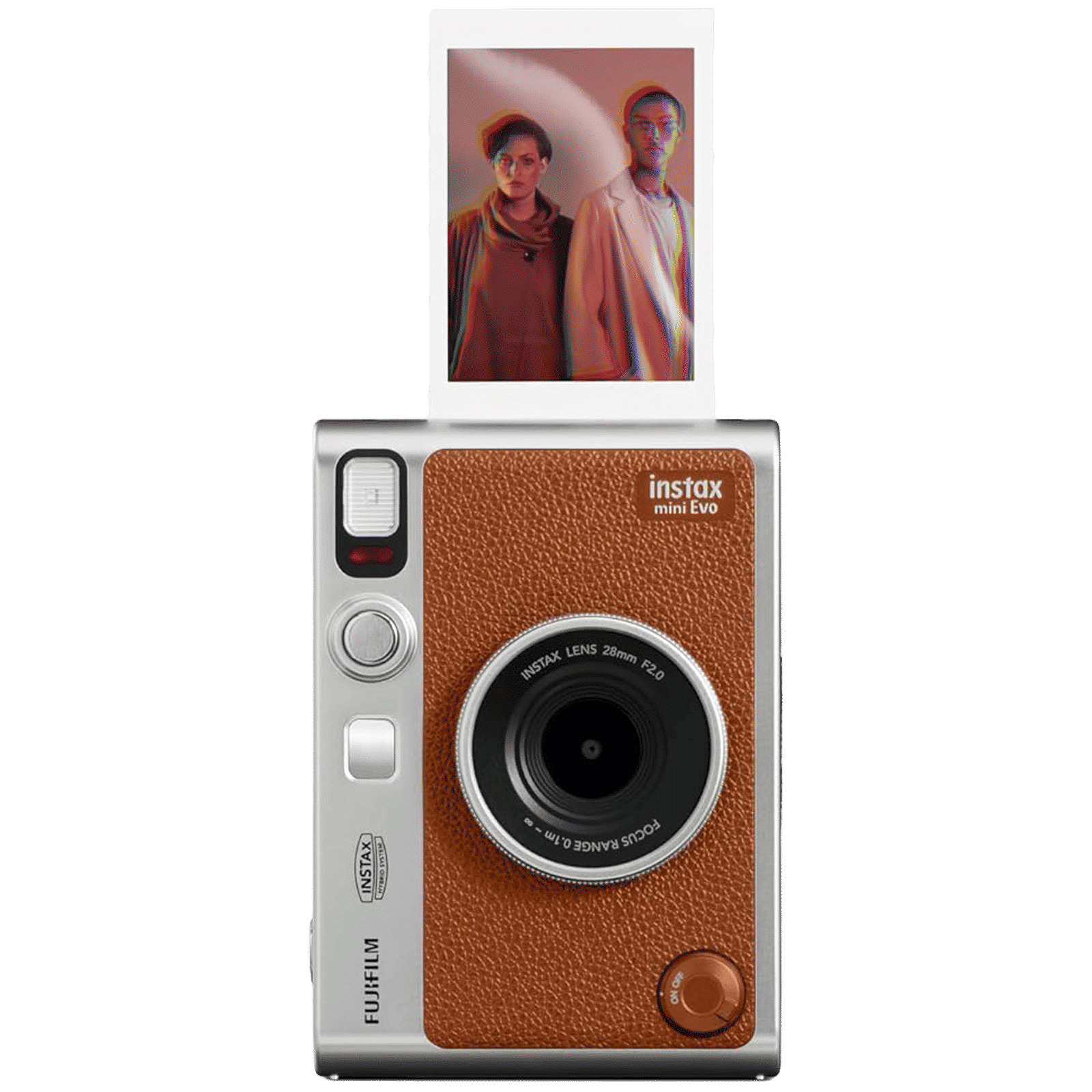 FUJIFILM Instax Mini EVO Instant Camera (Brown)_1