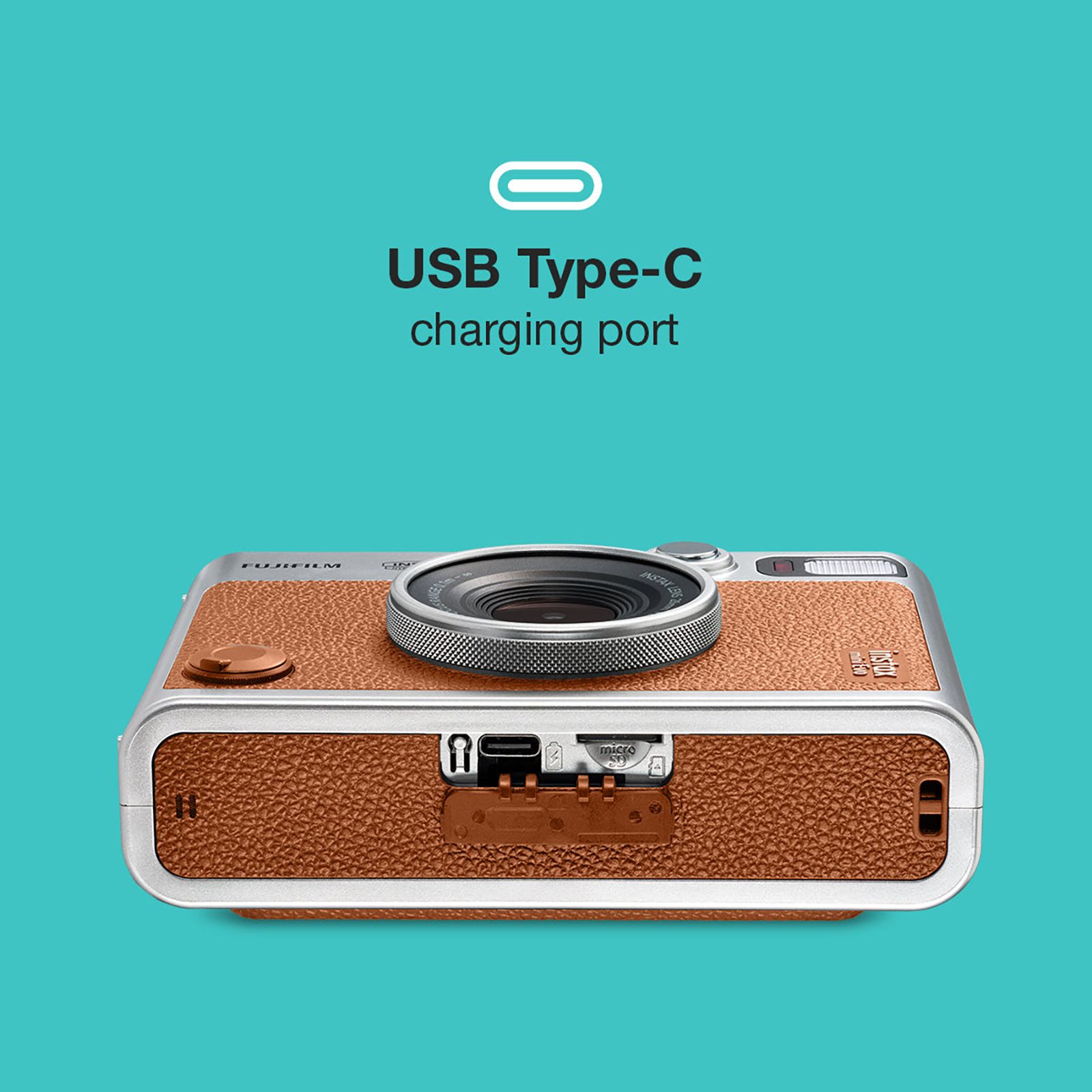 FUJIFILM Instax Mini EVO Instant Camera (Brown)_9