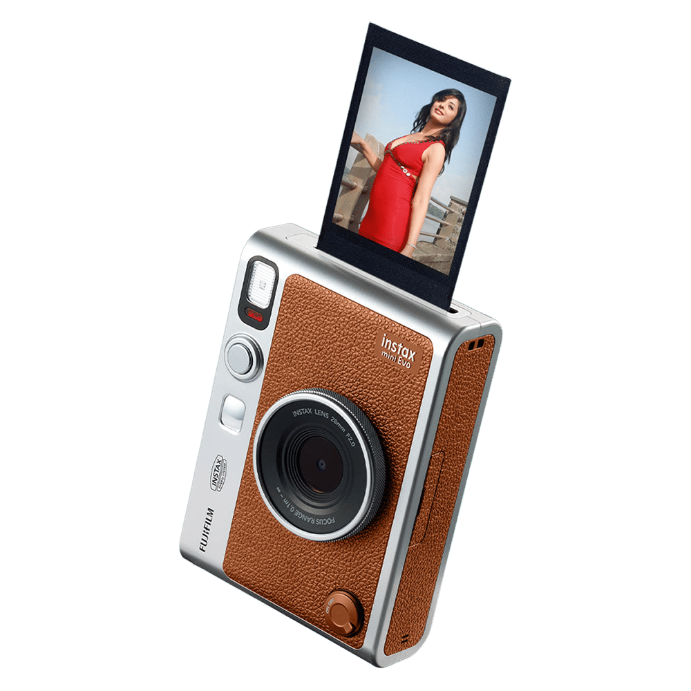 FUJIFILM Instax Mini EVO Instant Camera (Brown)_5