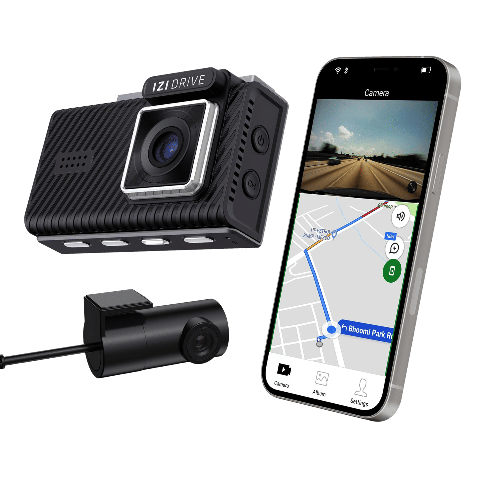 IZI Drive Plus 4K and 5MP 30 FPS Action Camera with ADAS Enabled (Black) IZI Drive Plus 4K and 5MP 30 FPS Action Camera with ADAS Enabled (Black)_3