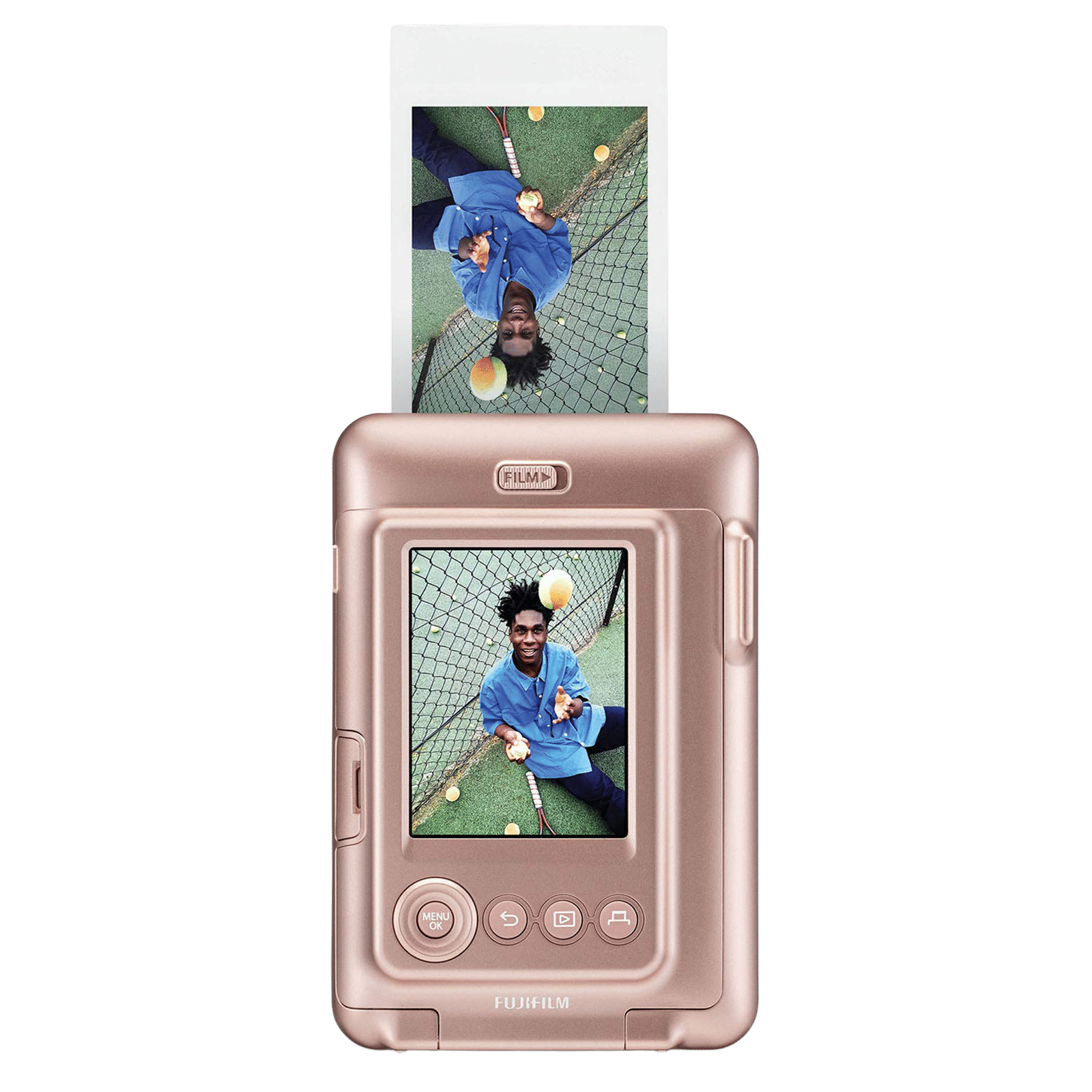 FUJIFILM Instax Mini LiPlay Instant Camera with 10 Instant Films (Blush Gold)_11