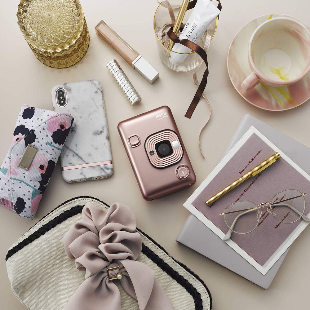 FUJIFILM Instax Mini LiPlay Instant Camera with 10 Instant Films (Blush Gold)_17