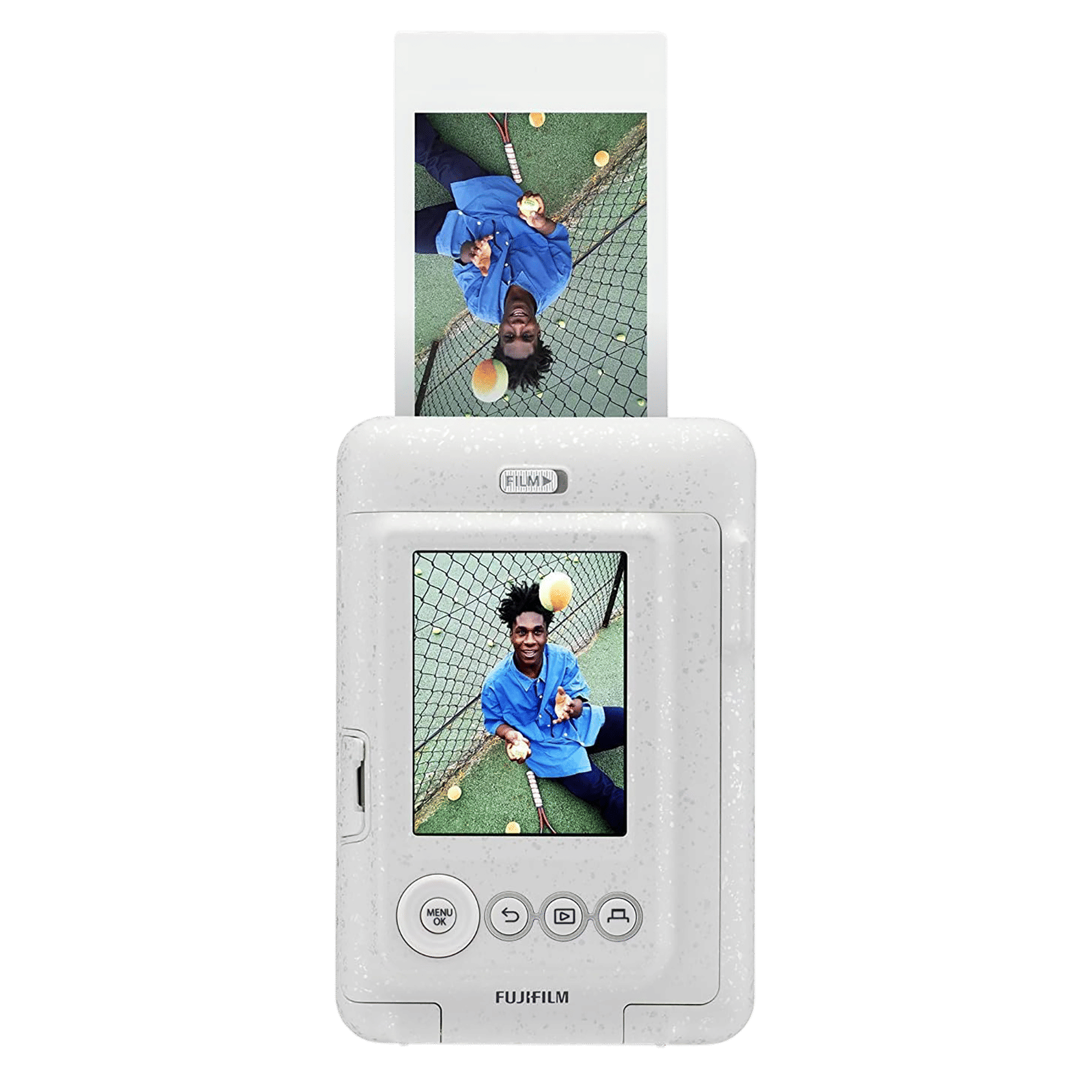 FUJIFILM Instax Mini LiPlay Instant Camera with 10 Instant Films (Stone White)_11