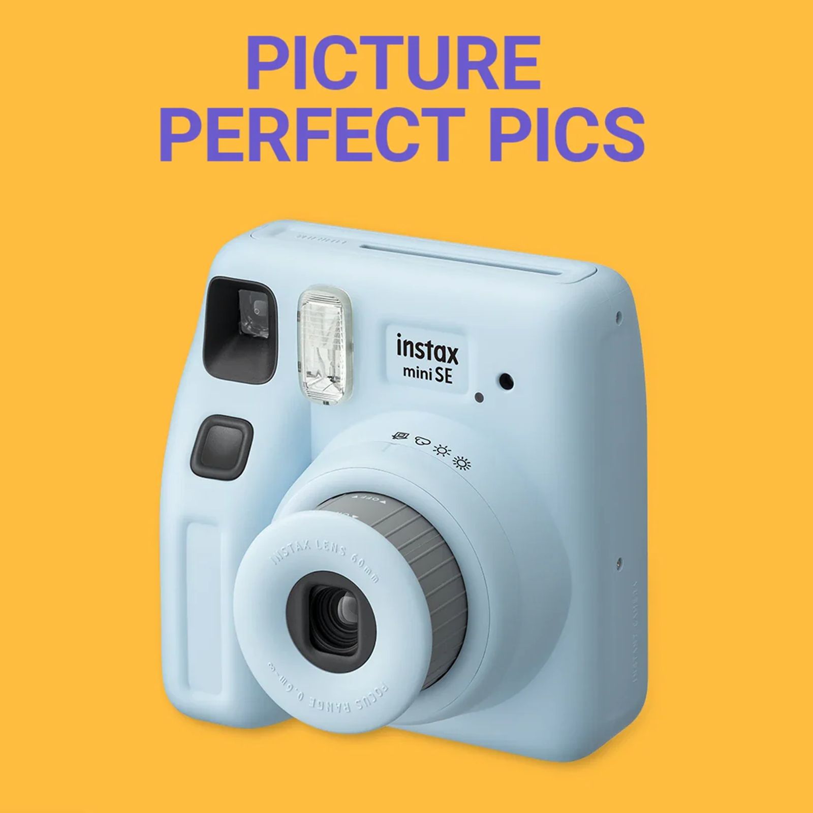 FUJIFILM Instax Mini SE Fun Pack Instant Camera with 10 Shots (Purple)_2