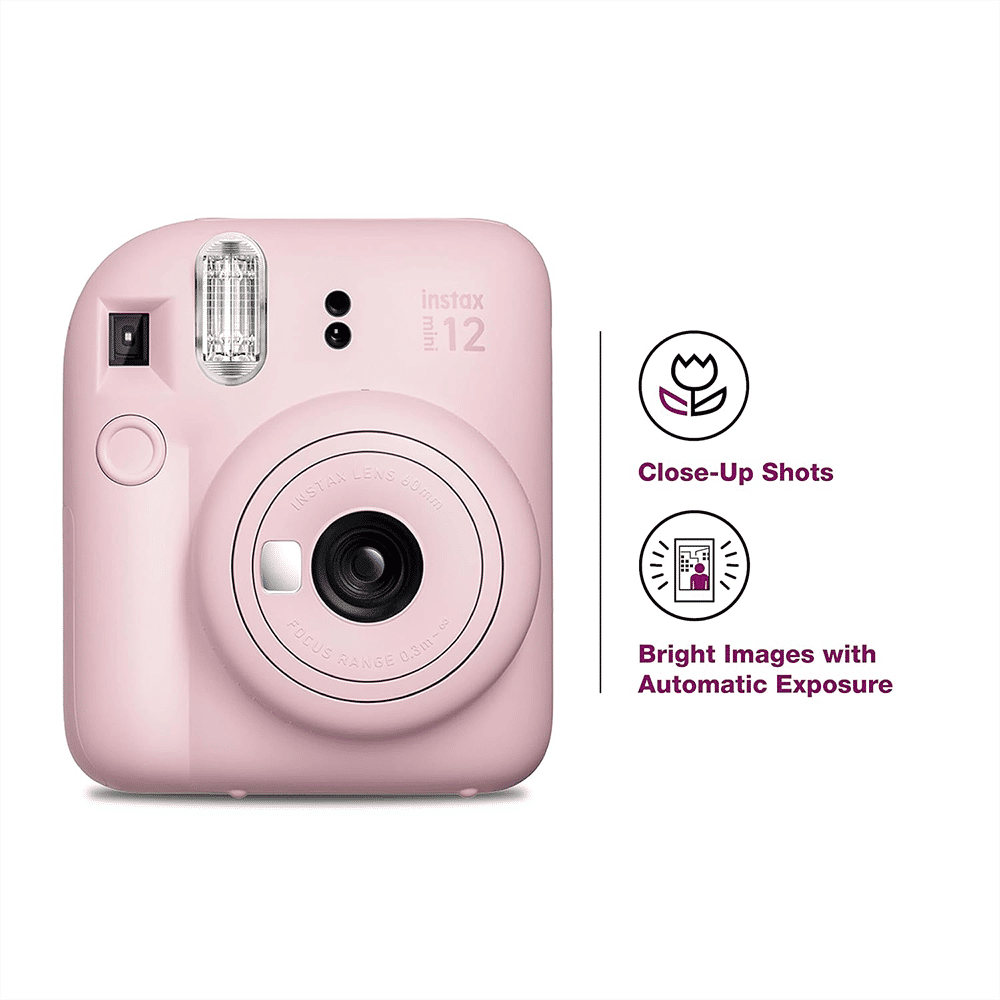 FUJIFILM Instax Mini 12 Moments Box Instant Camera with 20 Shots (Blossom Pink) FUJIFILM Instax Mini 12 Moments Box Instant Camera with 20 Shots (Blossom Pink)_7